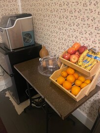 Had a cute little pantry for the guests!
