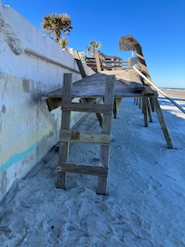 City needs to fix beach access ramps still broken over 1 year. you can climb or walk a long way round.