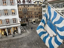 Blick aus dem Hotelfenster
