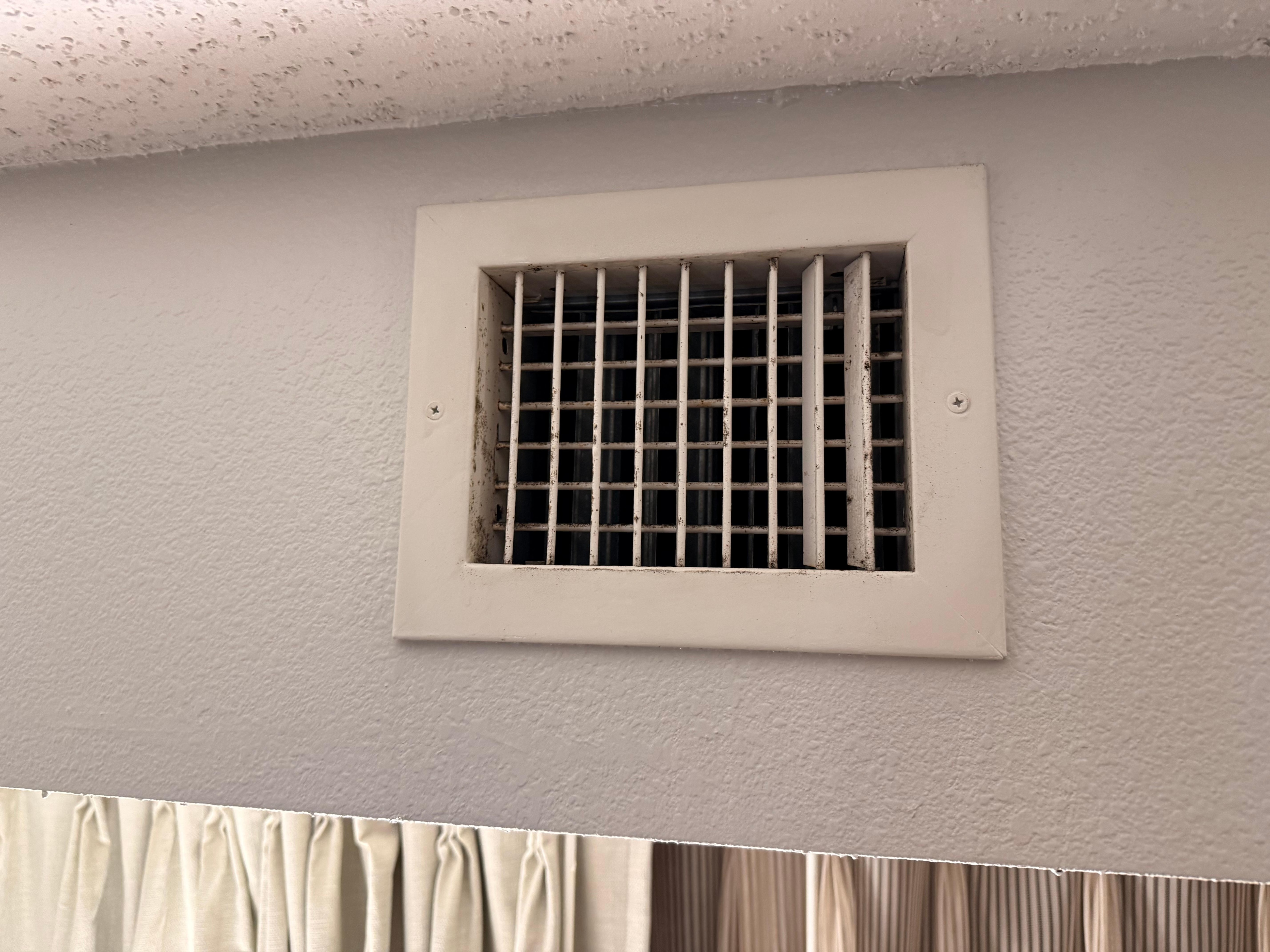 Vent in living area