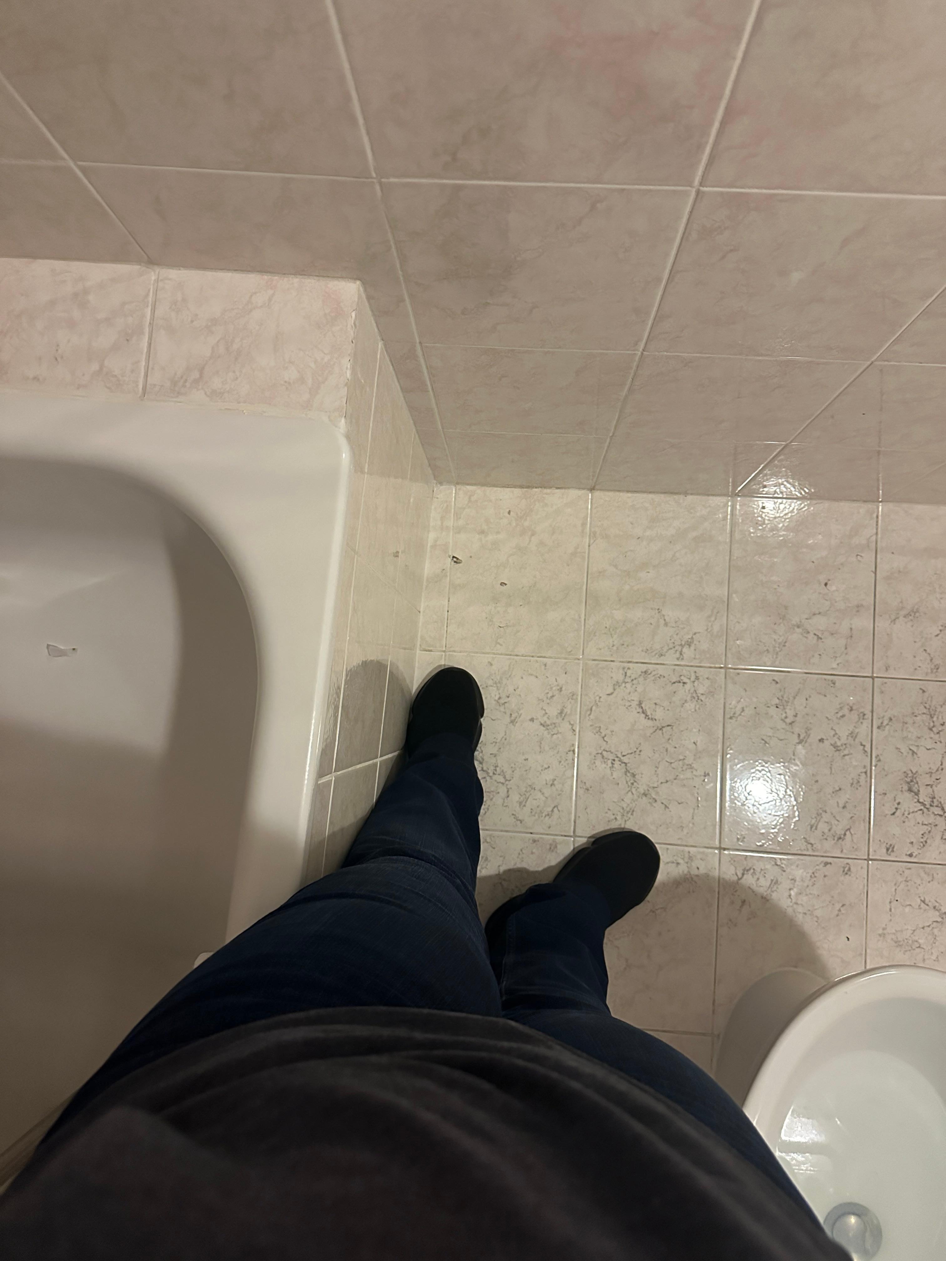 Height of shower to step into is over knee high.