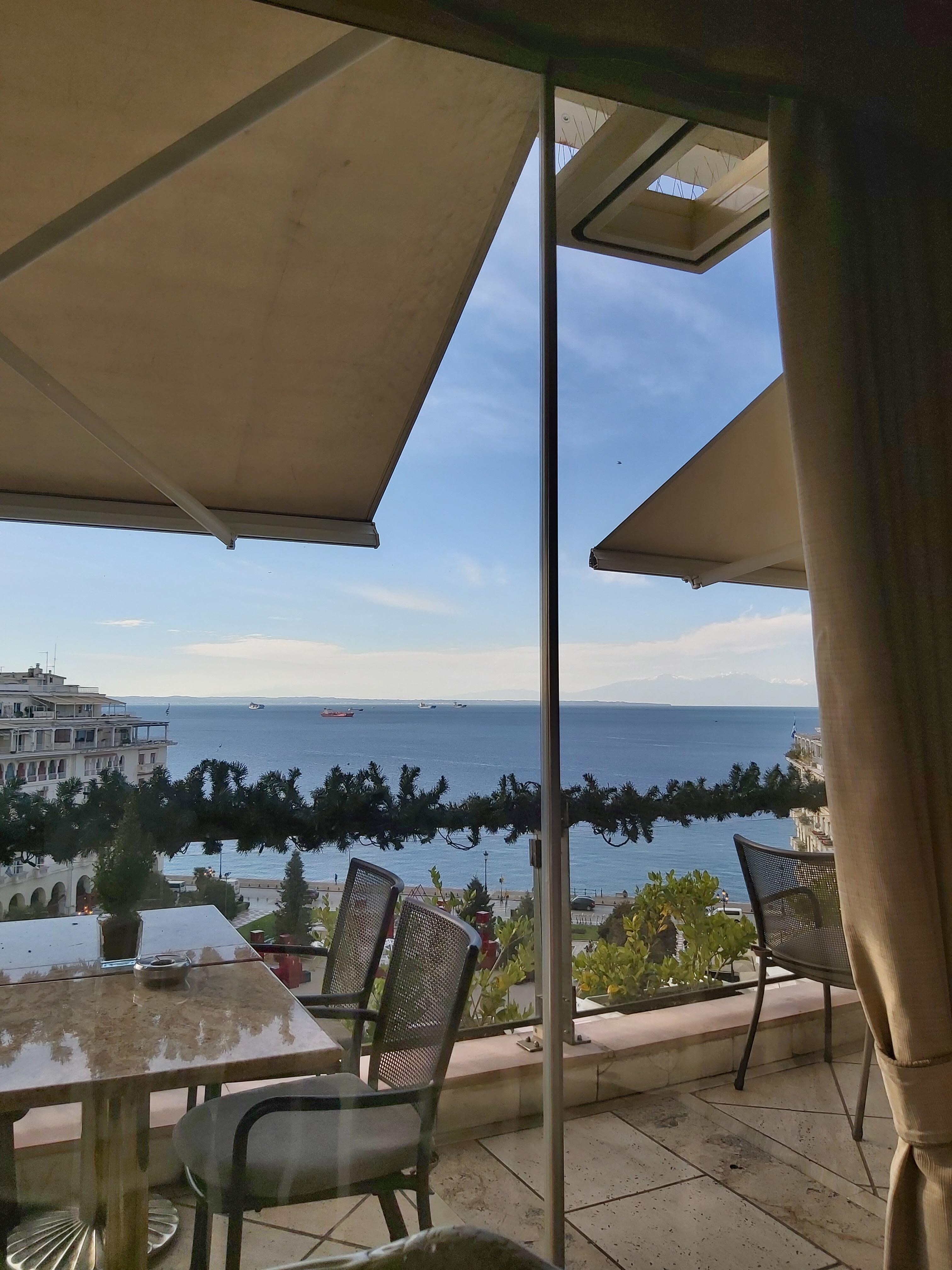 View from the breakfast restaurant