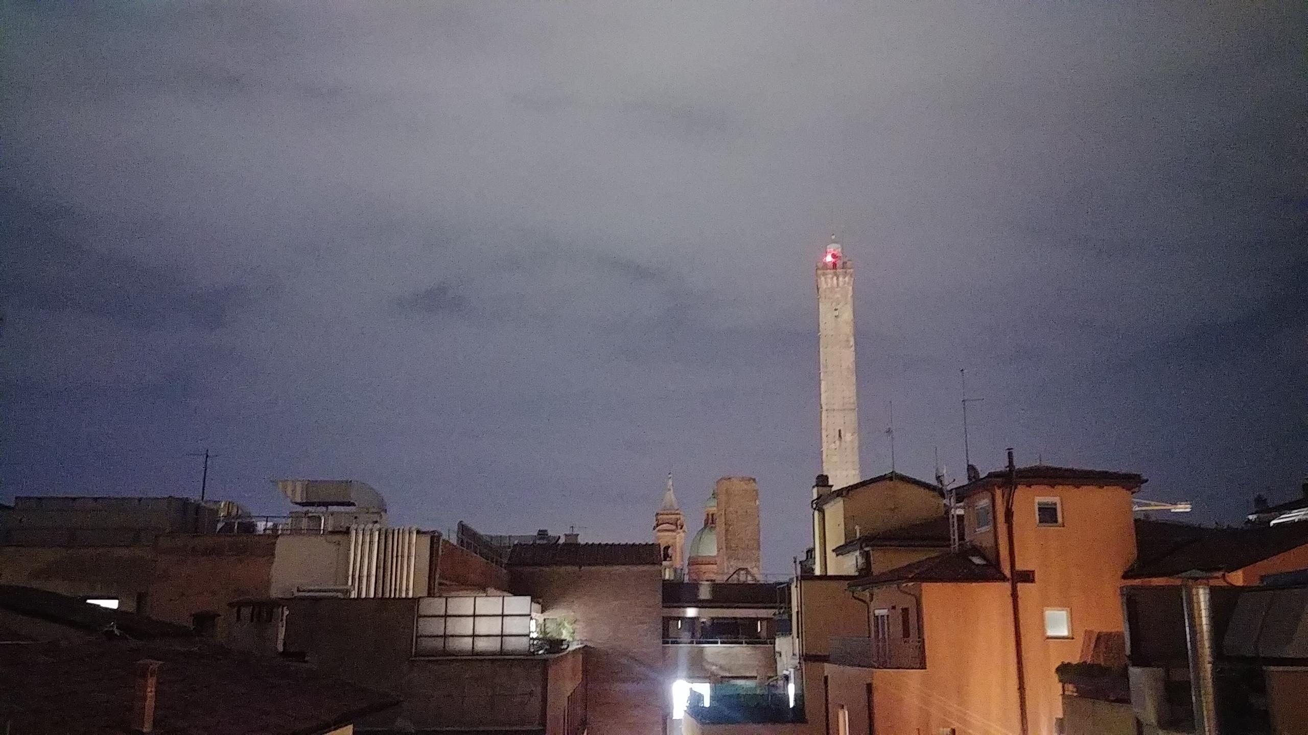 Night view from balcony