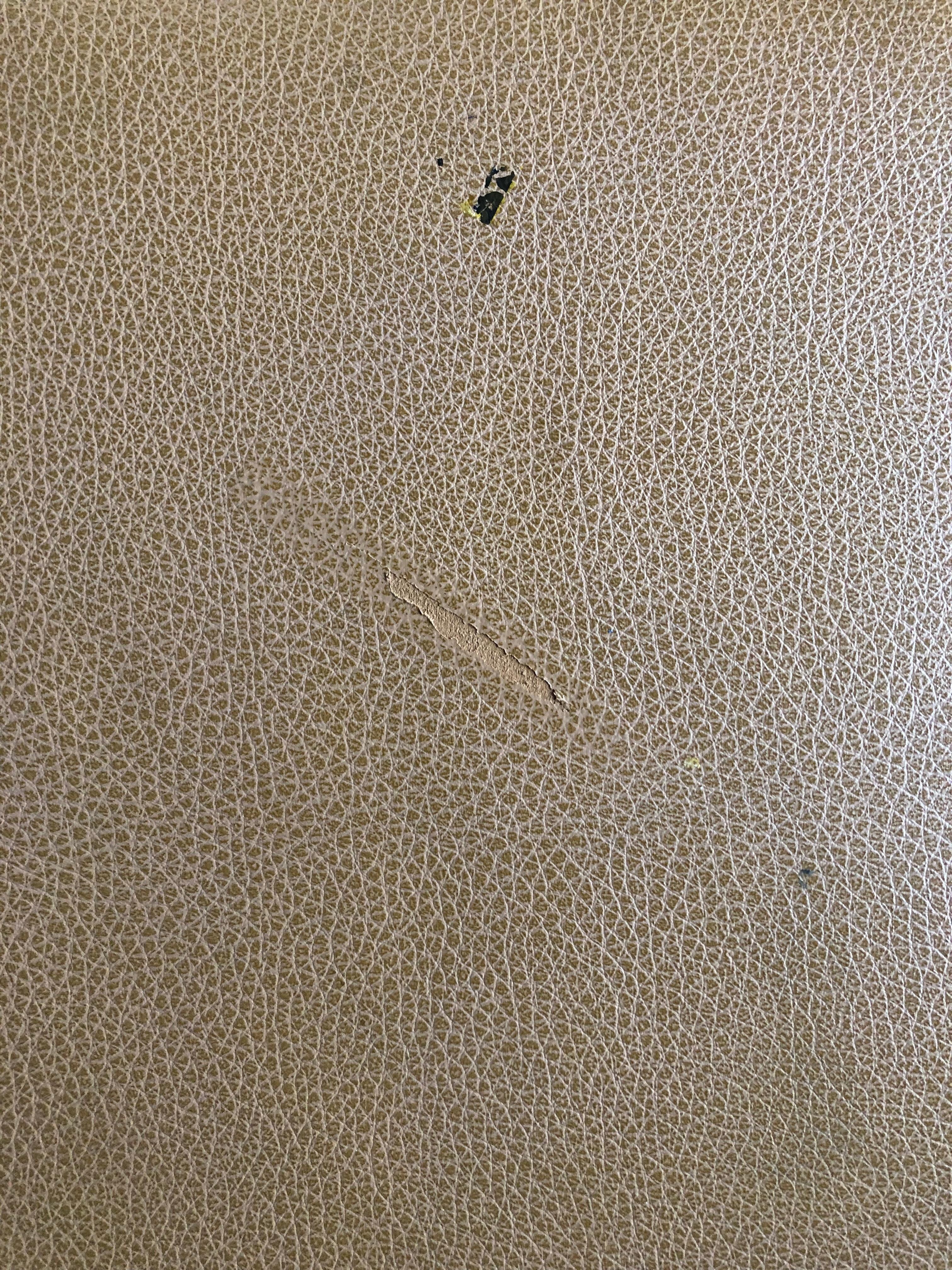 I took a picture of the damage to the ottoman in my room when I first checked in to make sure I wasn’t charged for the damage. I showed it to the manager on duty where she made a note of it in the communication book.