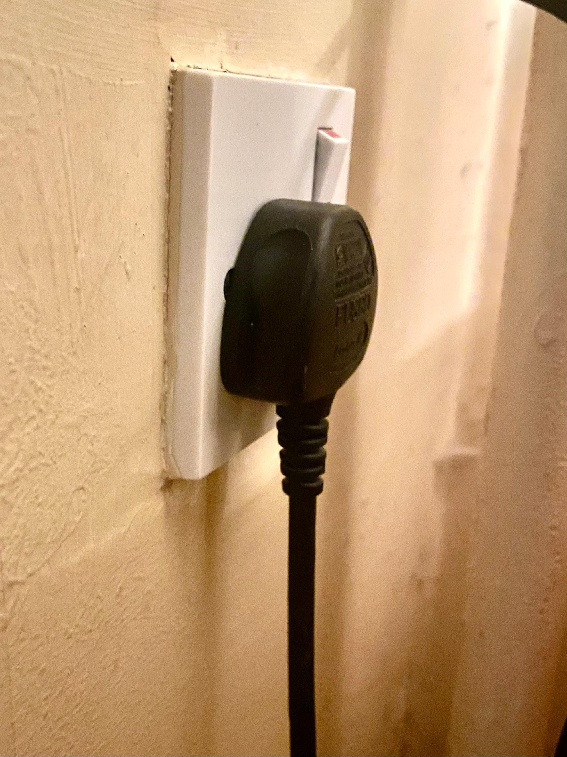 The lone power socket.