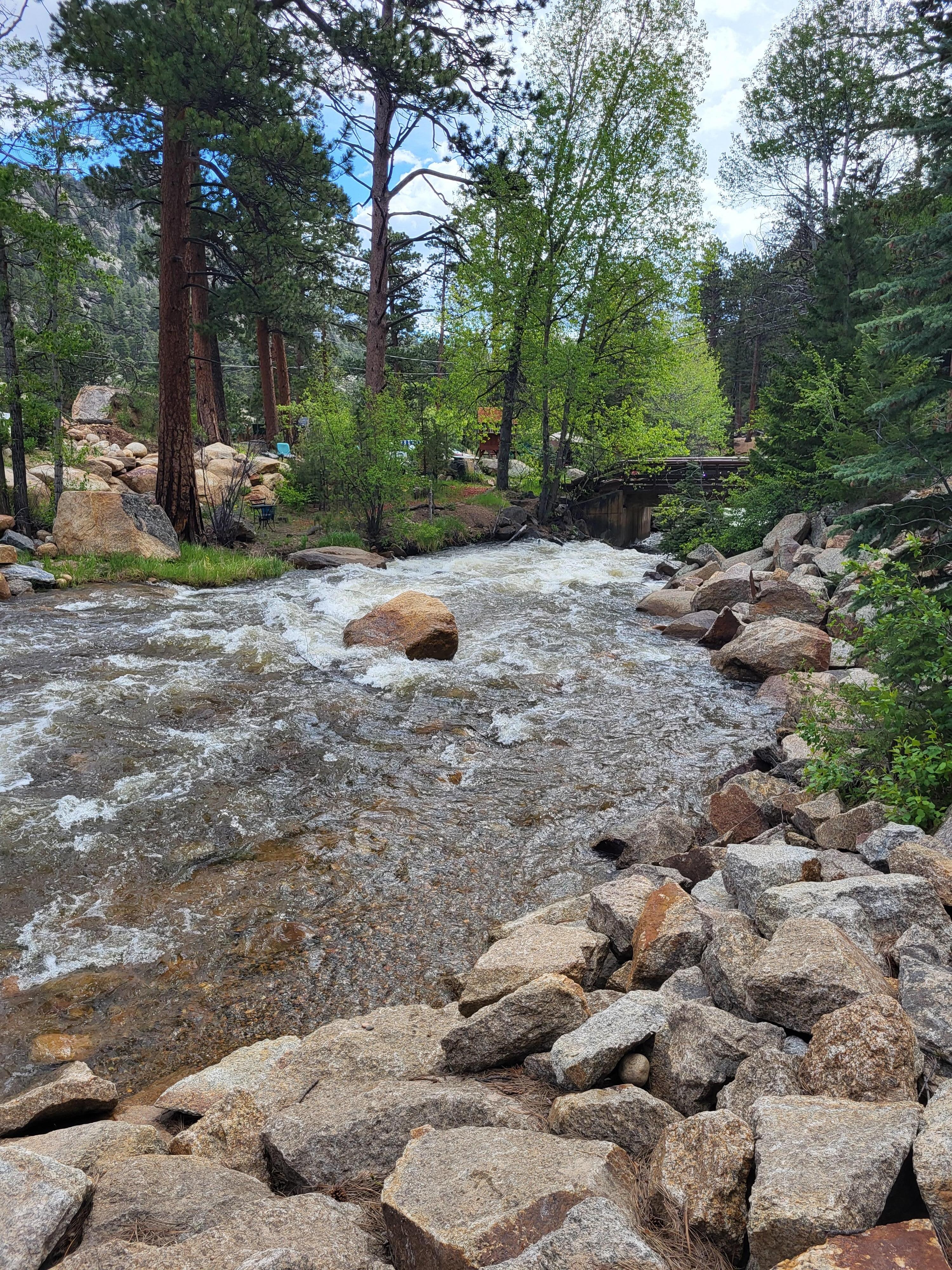 River on property