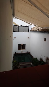 Patio de la piscina terraza.