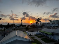 Sunrise from the roof deck.