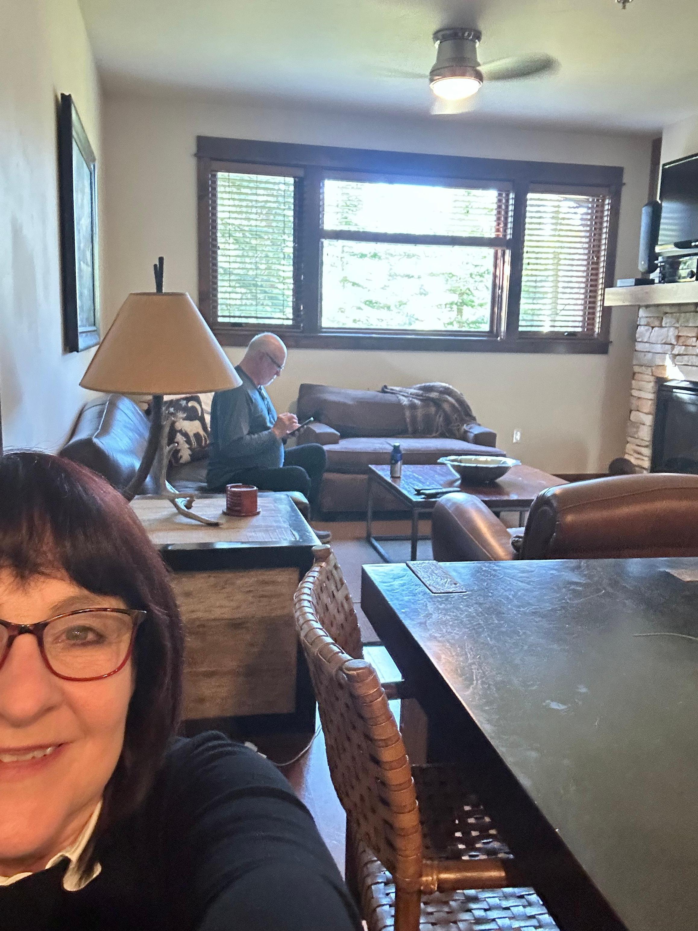 Main living area!  Great for a couple and outdoor deck was my favorite. 