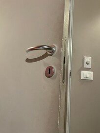 Does anyone use the door handle? No. Does anyone wipe down the door? Also, no.