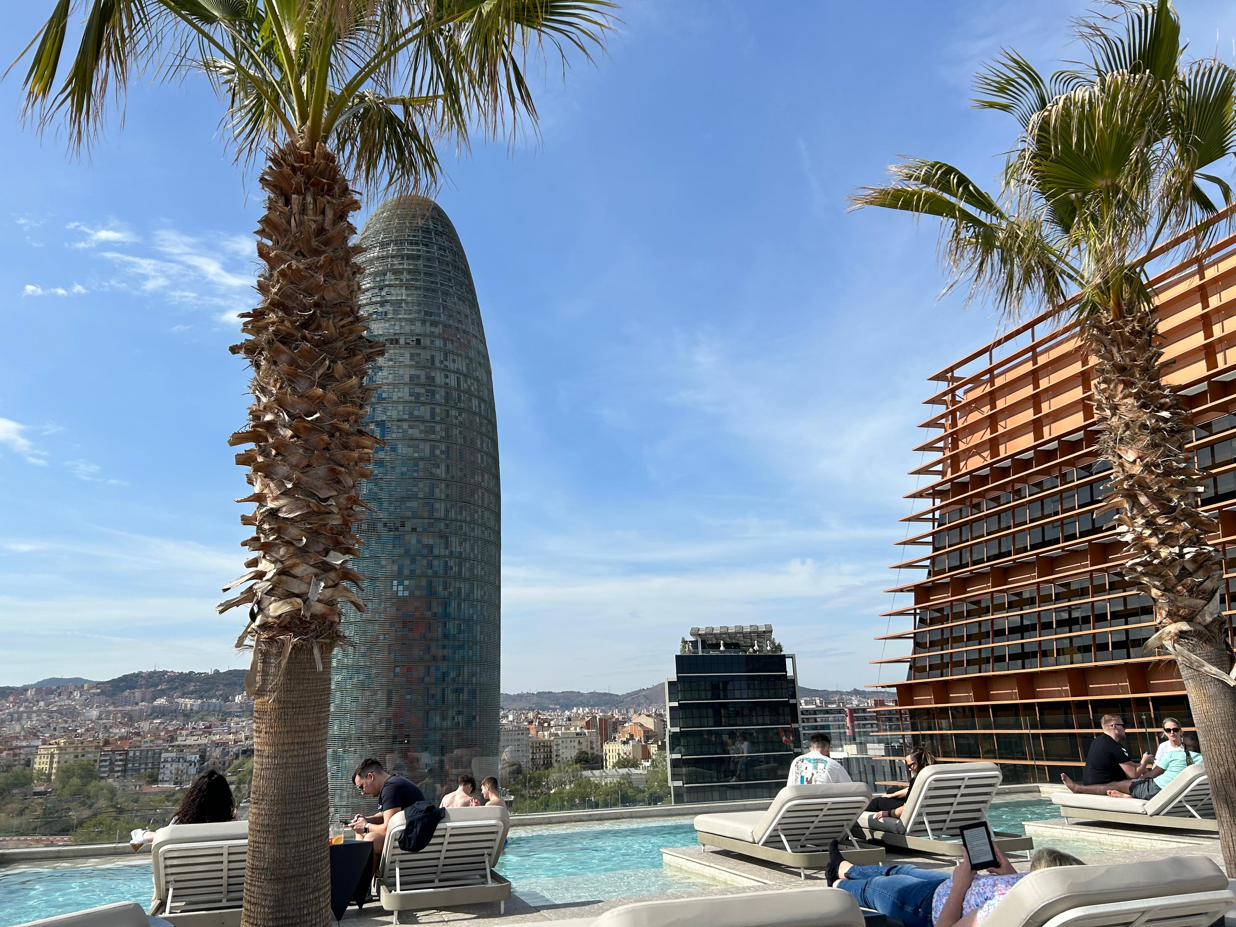 Rooftop pool/ bar view