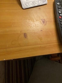 Stained and sticky