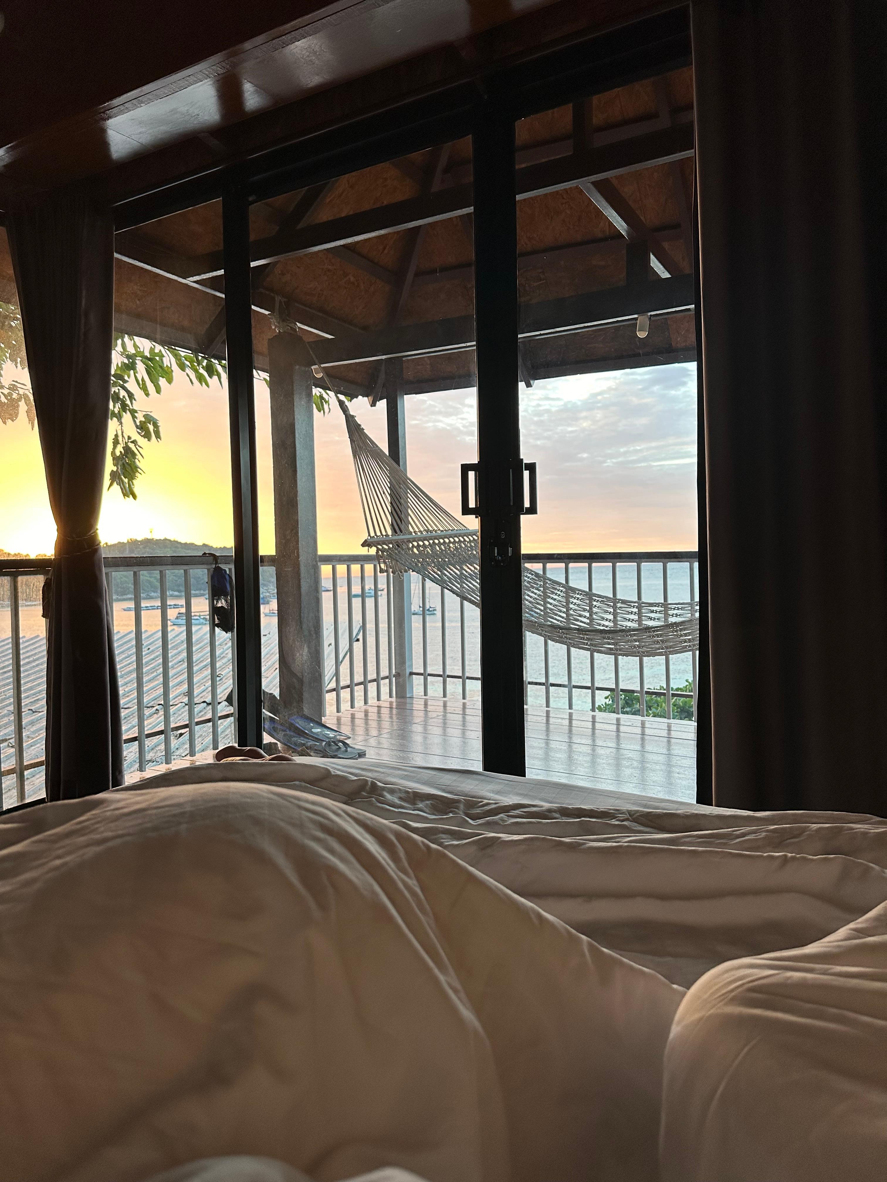 Sunrise from bed