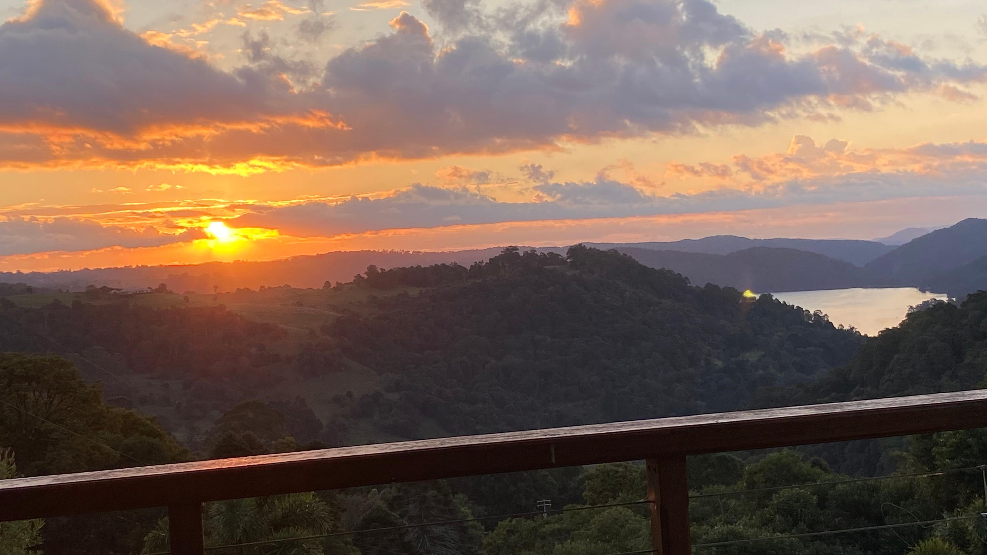 Sunset over Baroon Pocket Dam