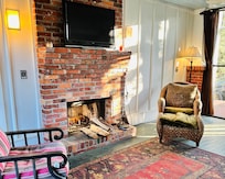 The sitting area downstairs