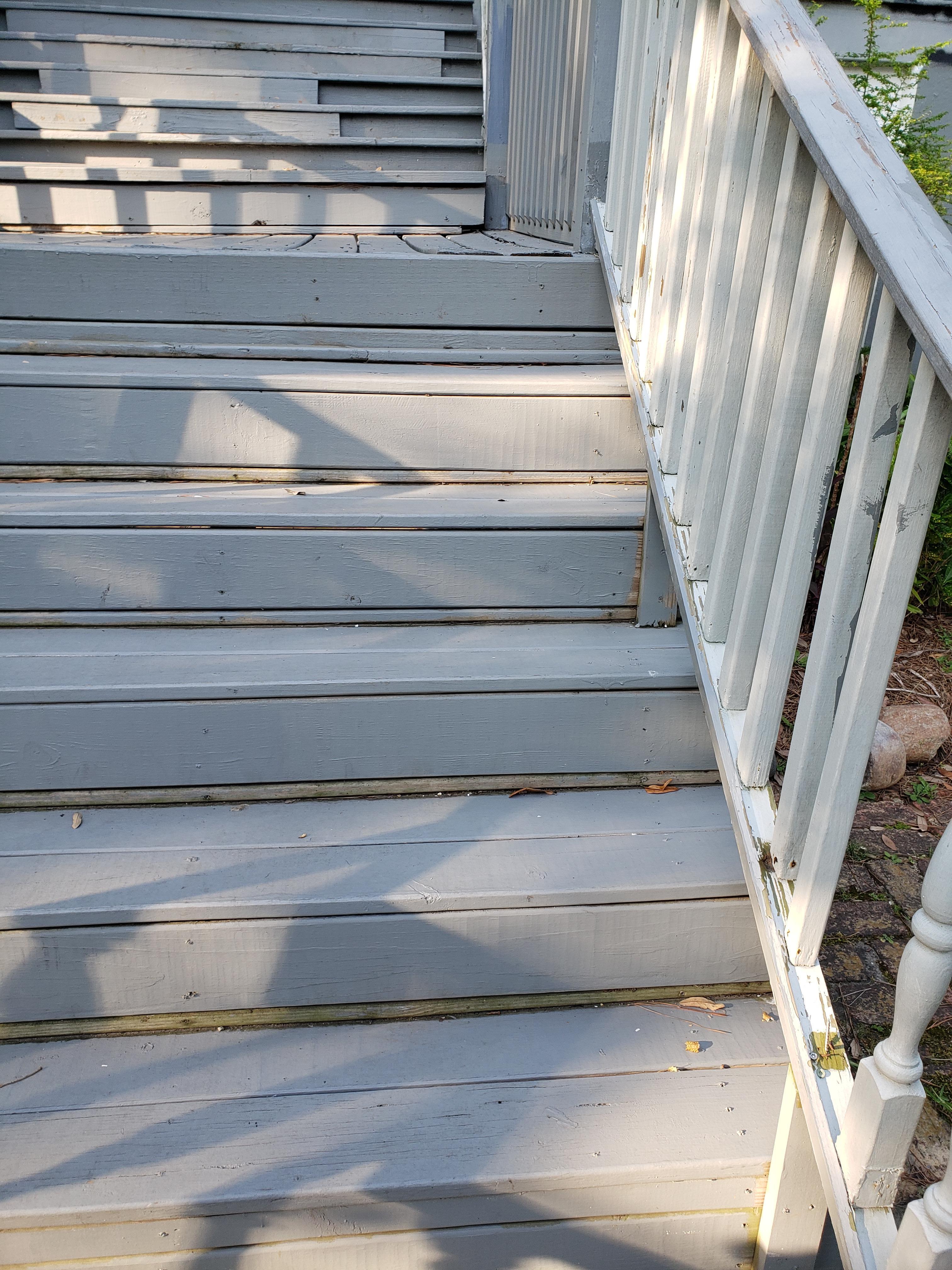 Out door stairs. Indoors much more uneven.