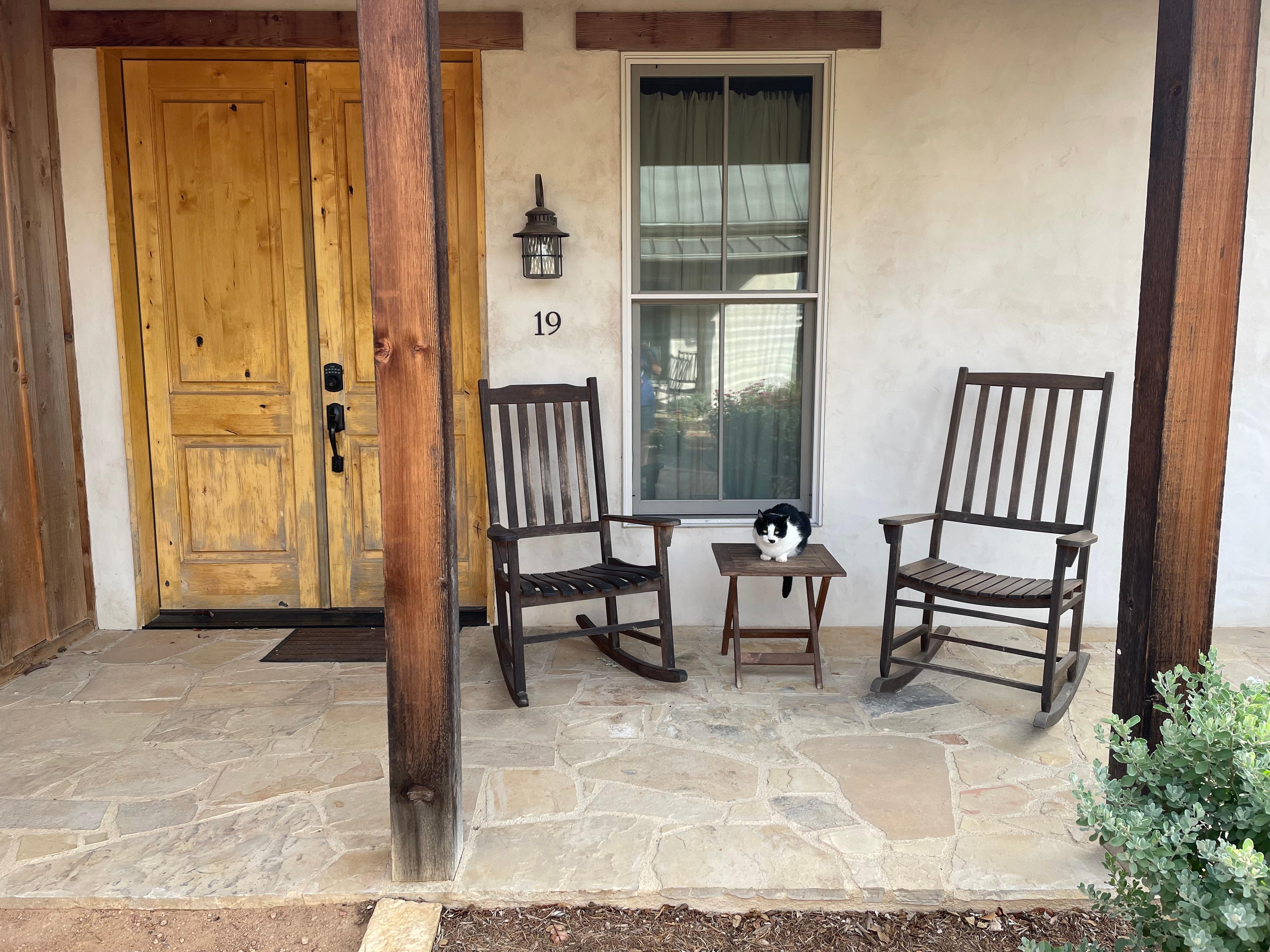 Linden room outside patio