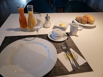 Breakfast was set when I came down