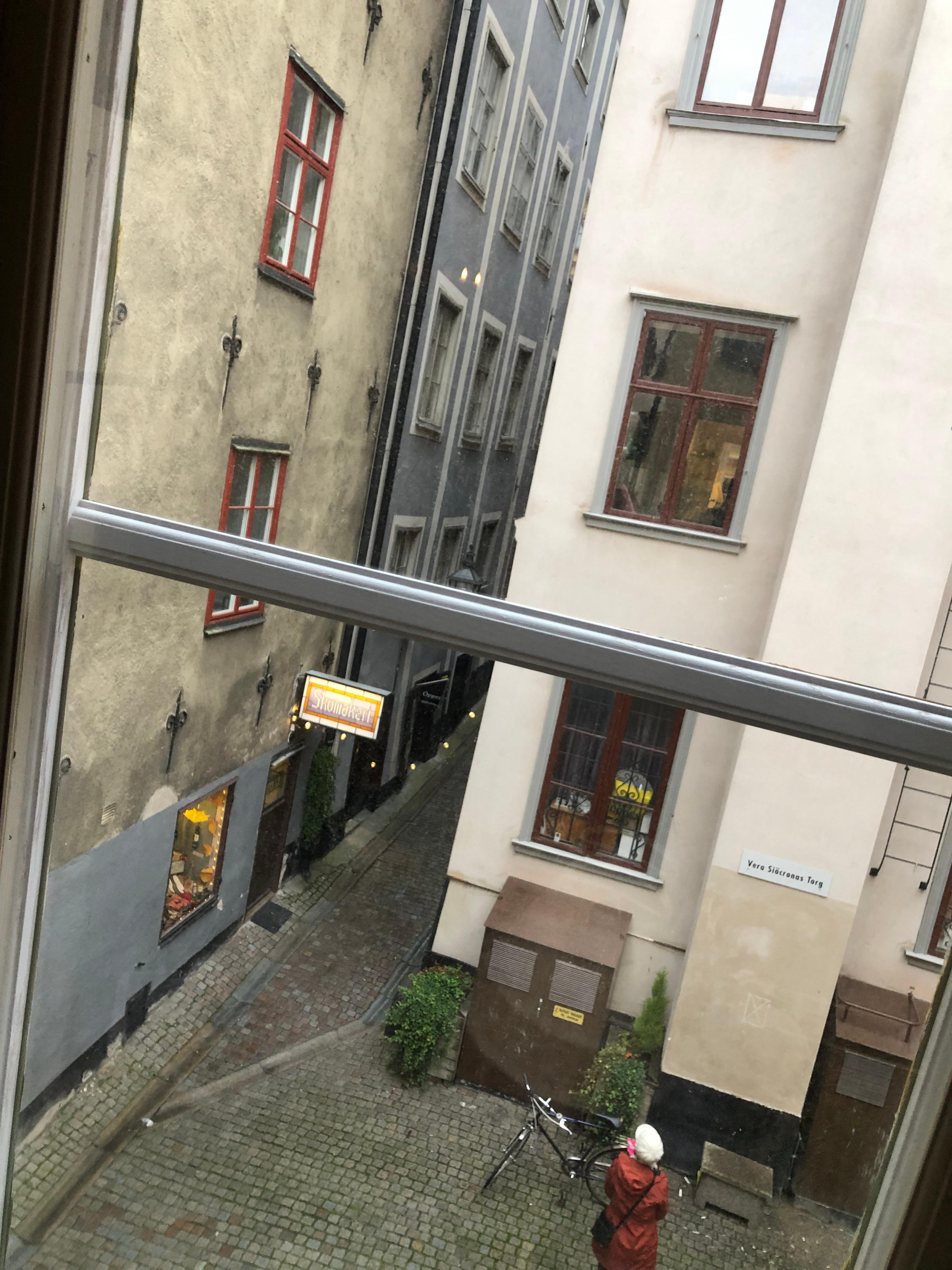 Utsikten från rummet. 