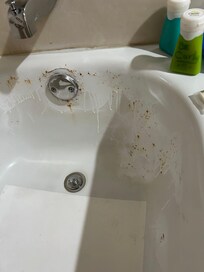 Tub rust stain