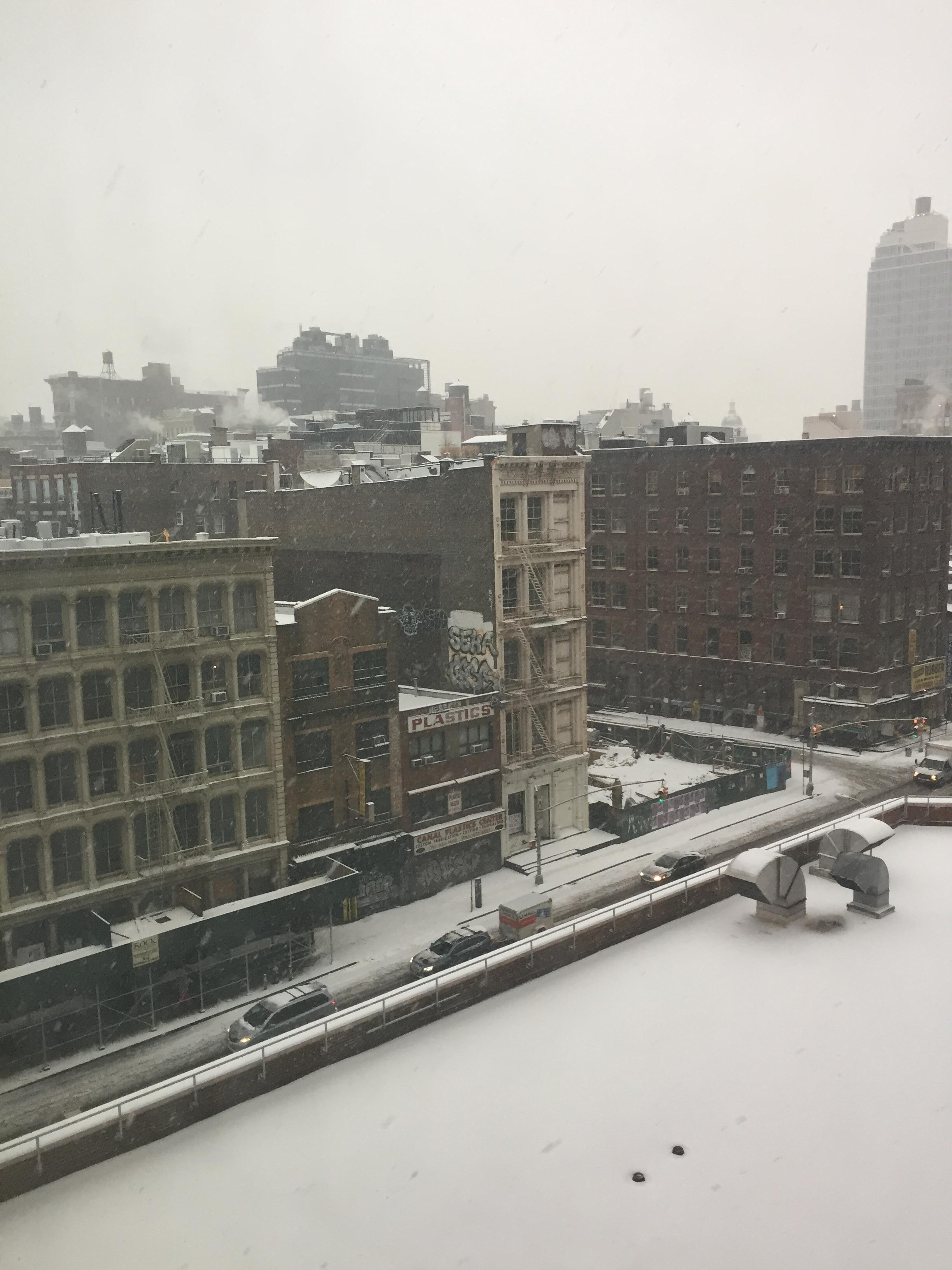It snowed!
