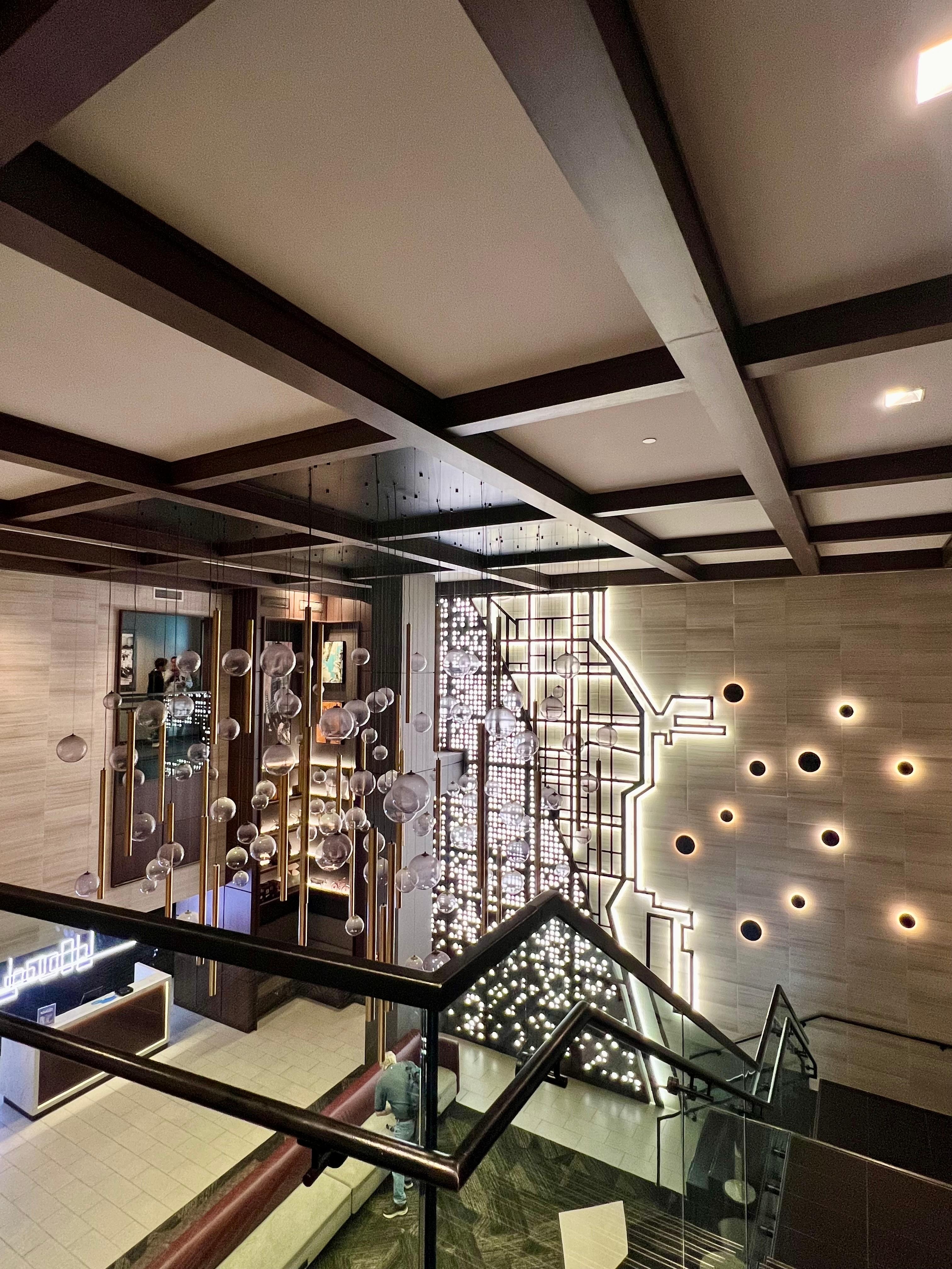 Lobby muy bonito y moderno