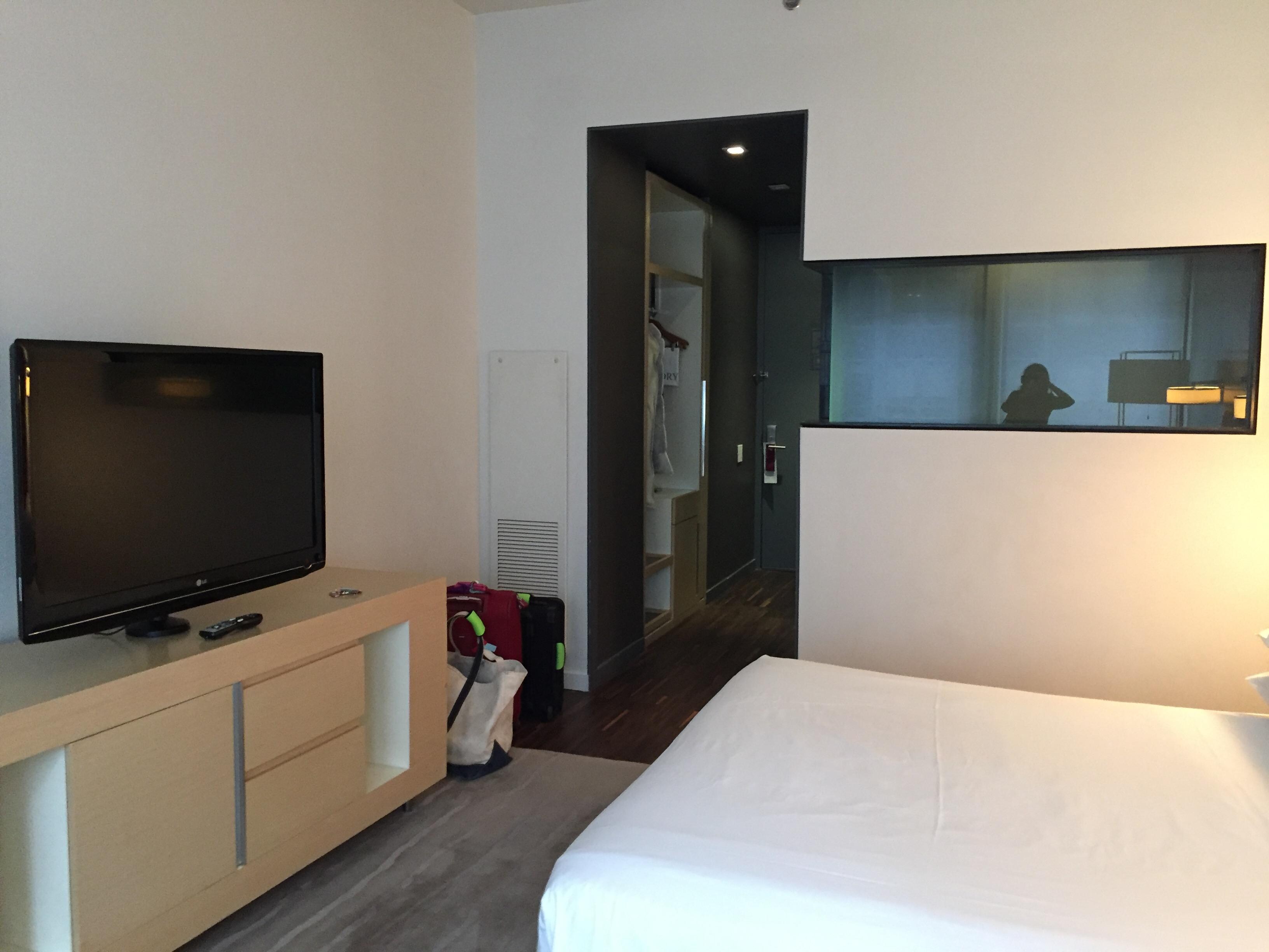 View toward bathroom