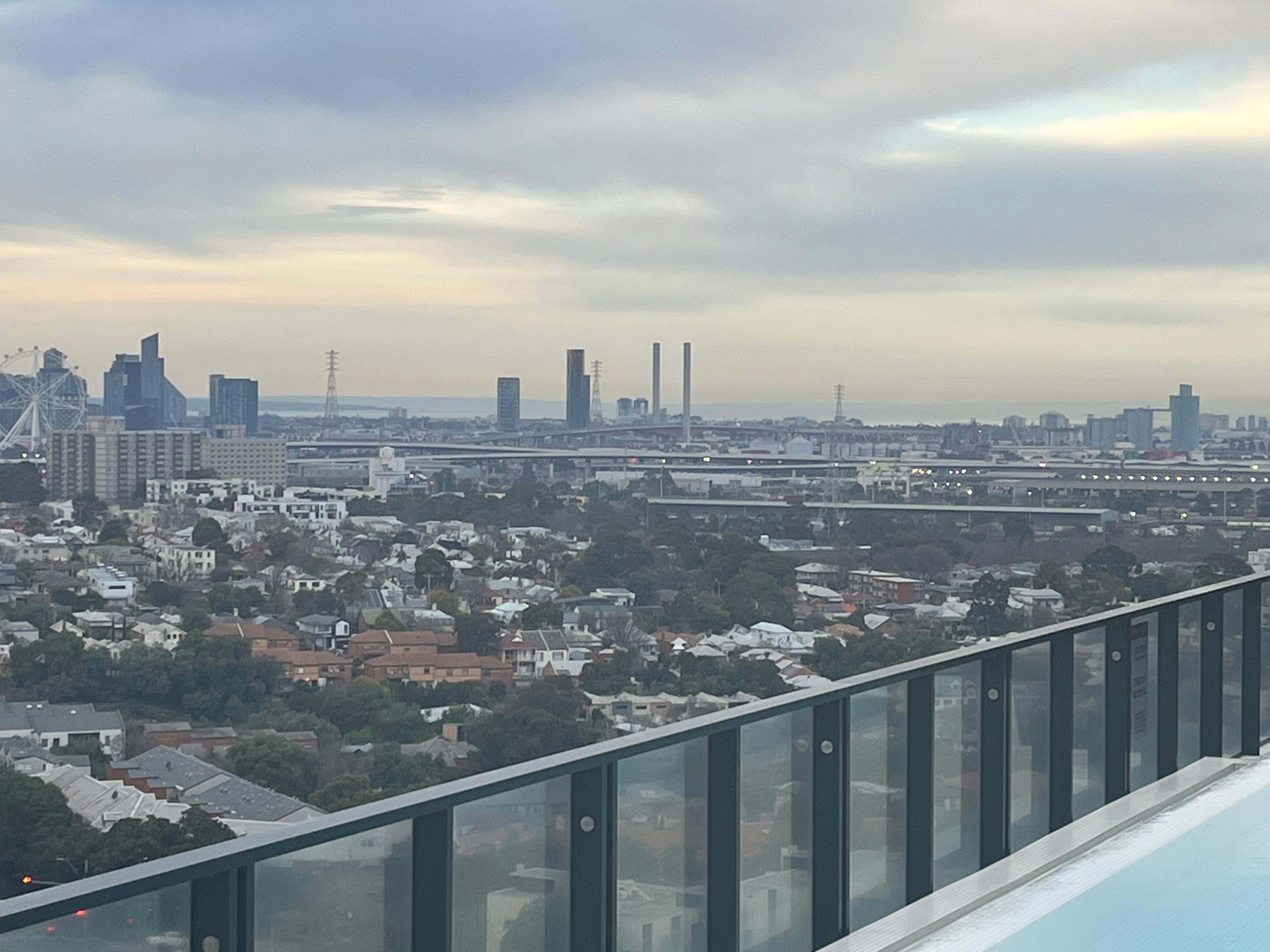 City views from the roof 