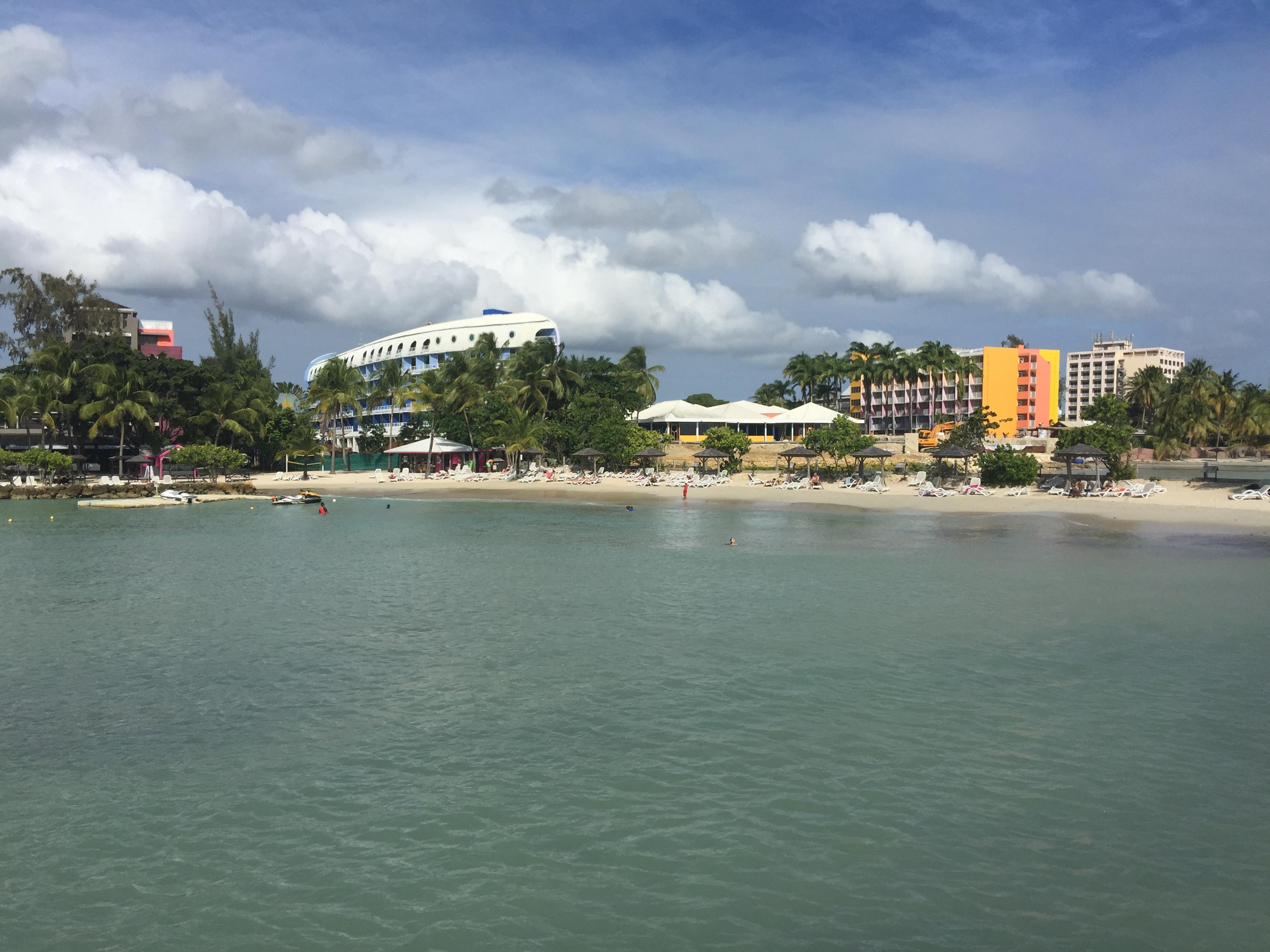 Beach looking from pier