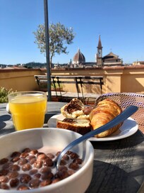 Morgenmad på tagterrassen