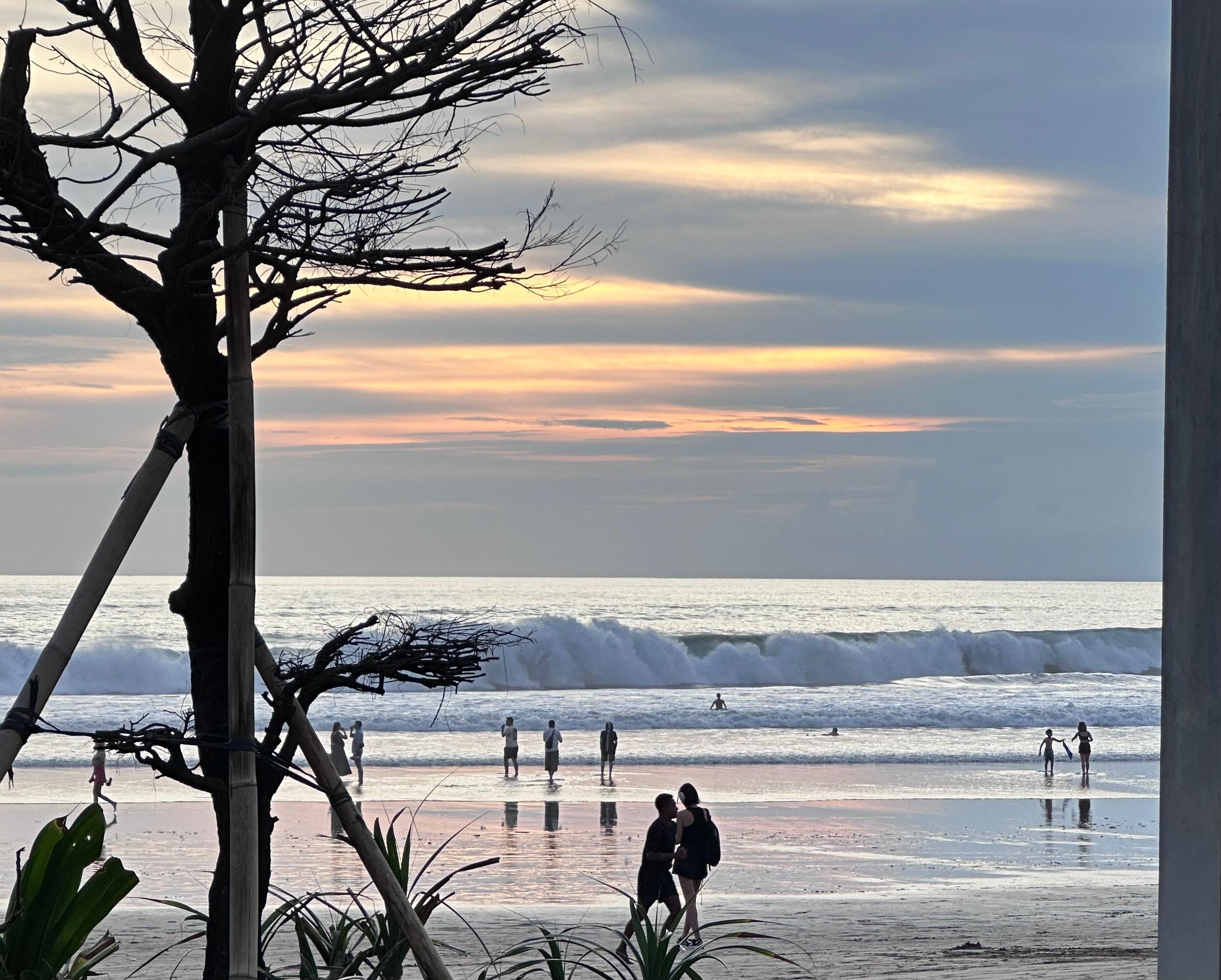 Beautiful sunrises on the beach, adjacent to the property