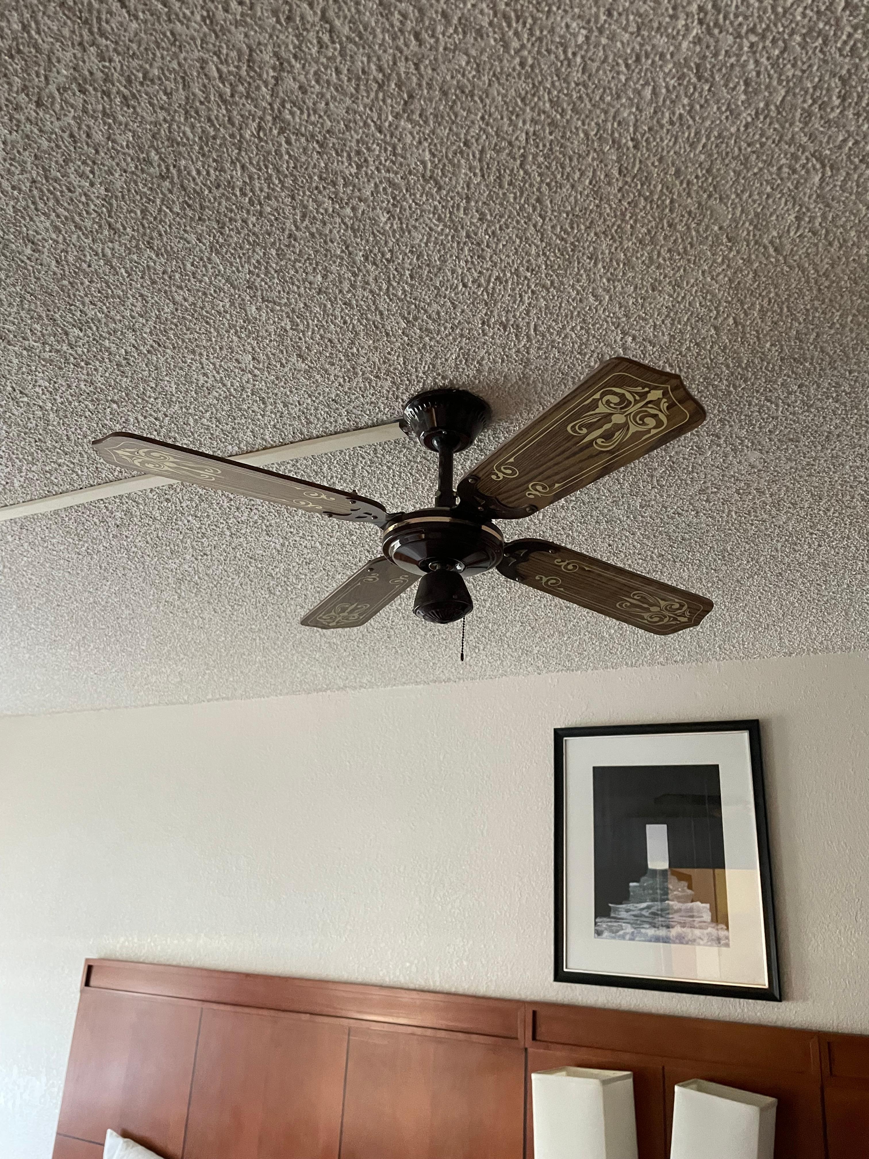 Fan shook terribly