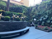 Área externa do lobby