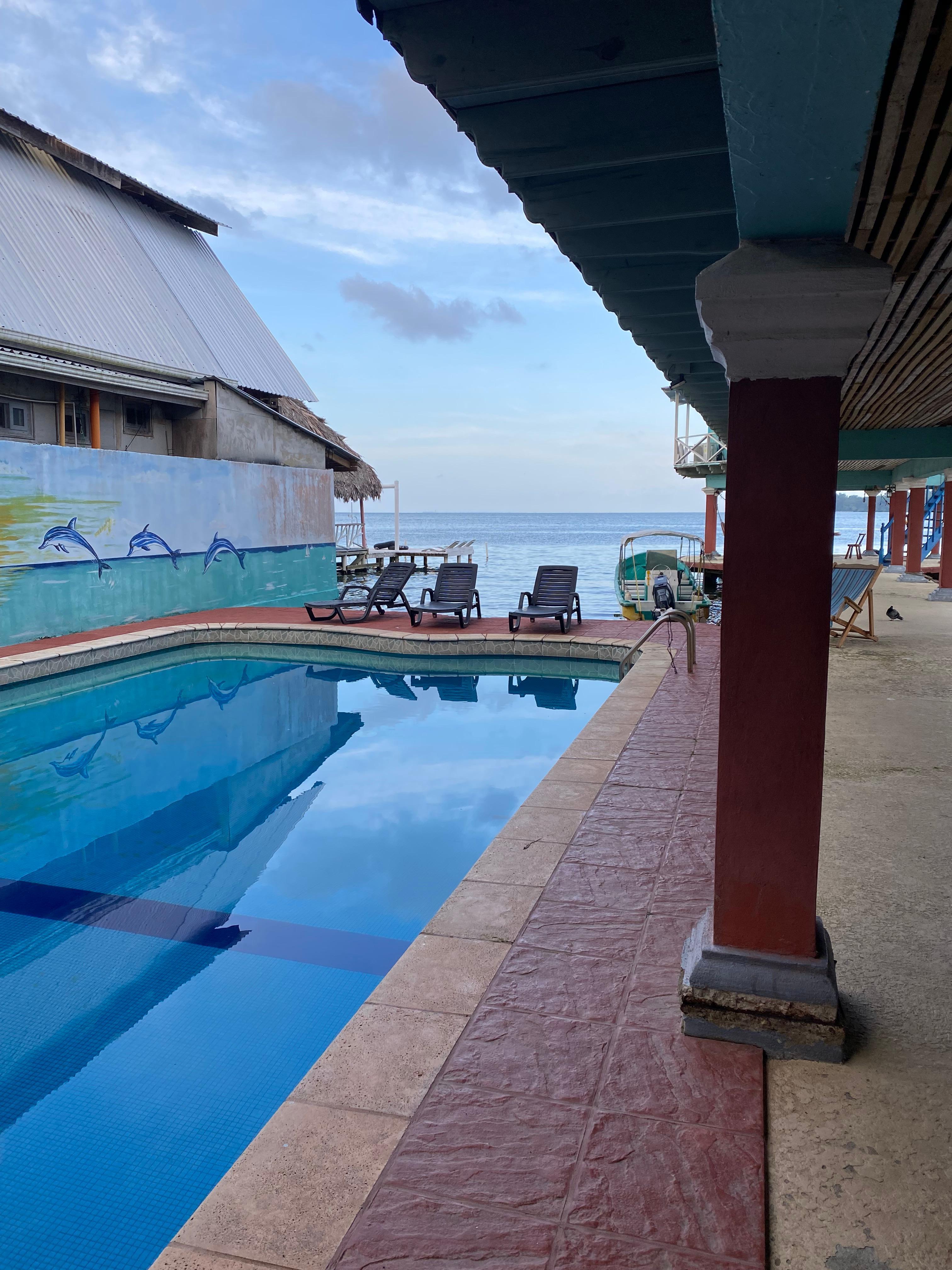 Piscine avec vue mer