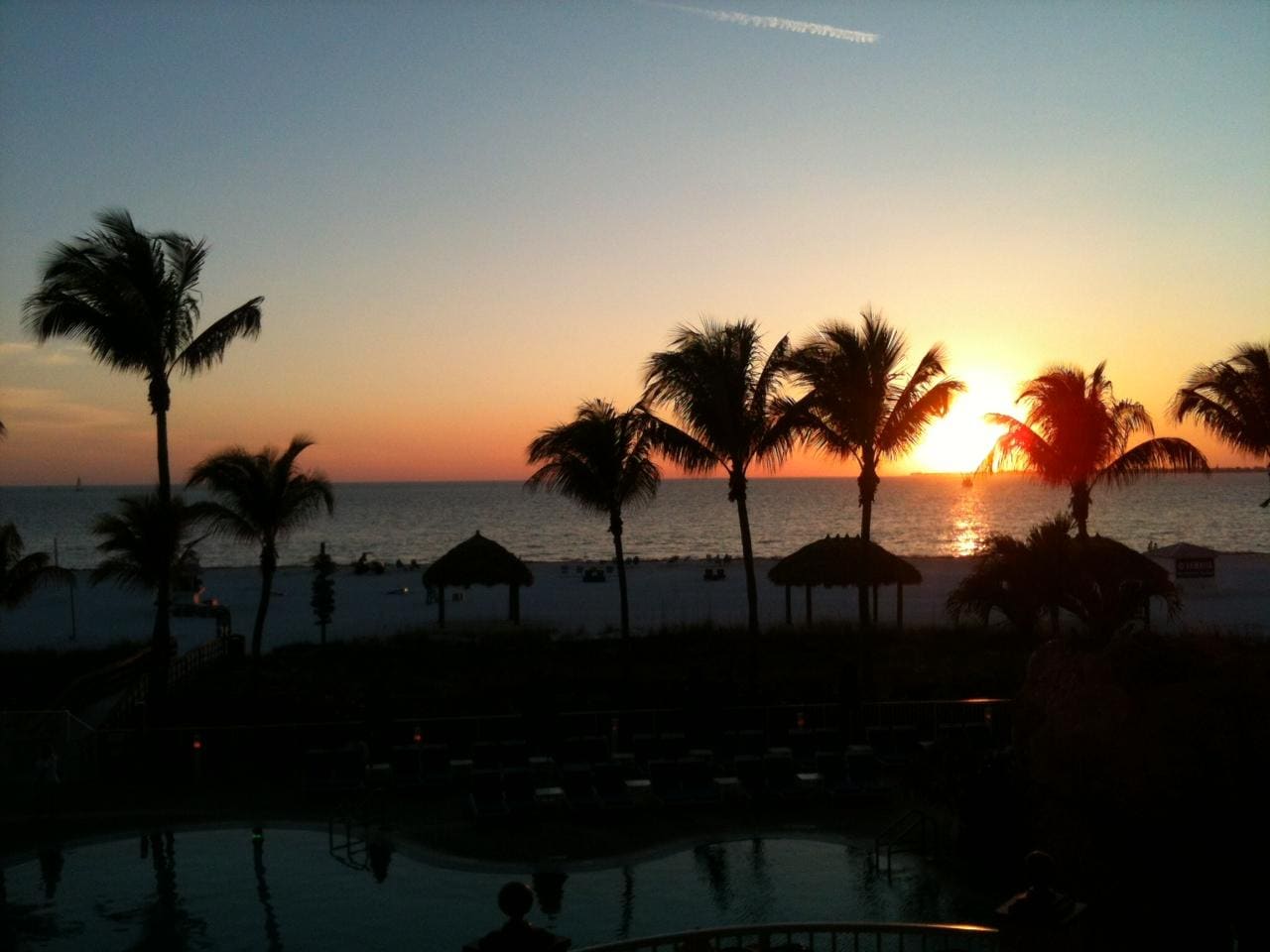 Nice sunset over the Gulf