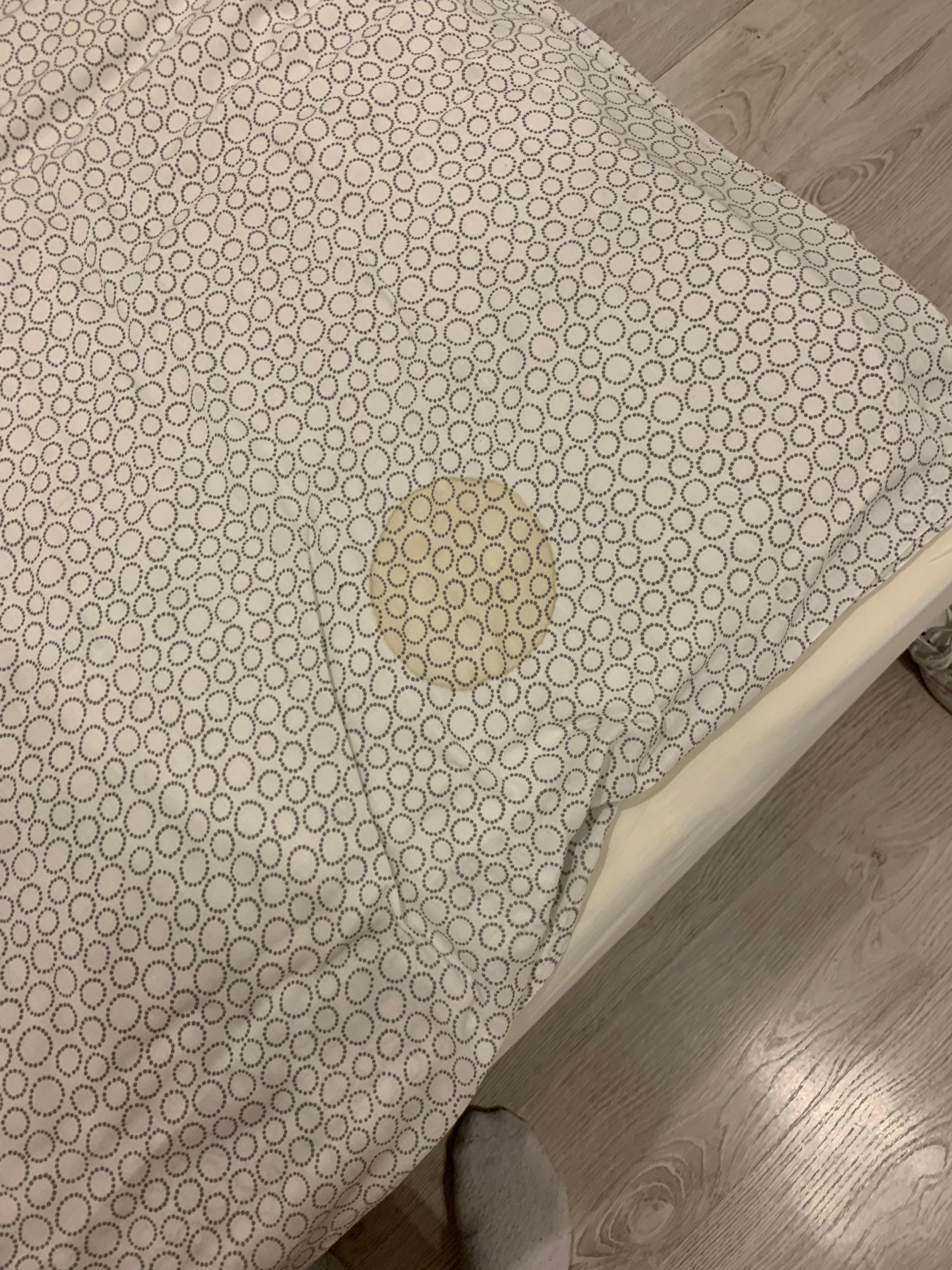 Stain on bed 