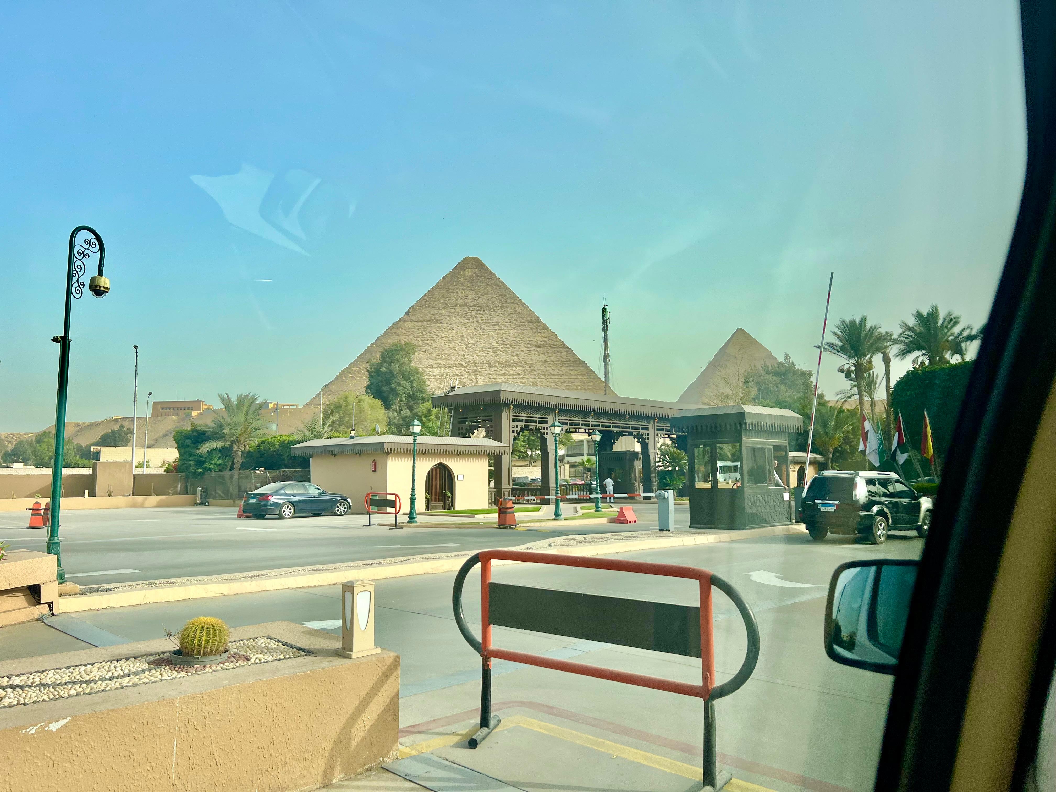 Pyramid view - Entry to the hotel 