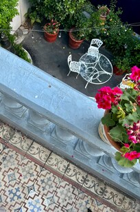 From the room balcony