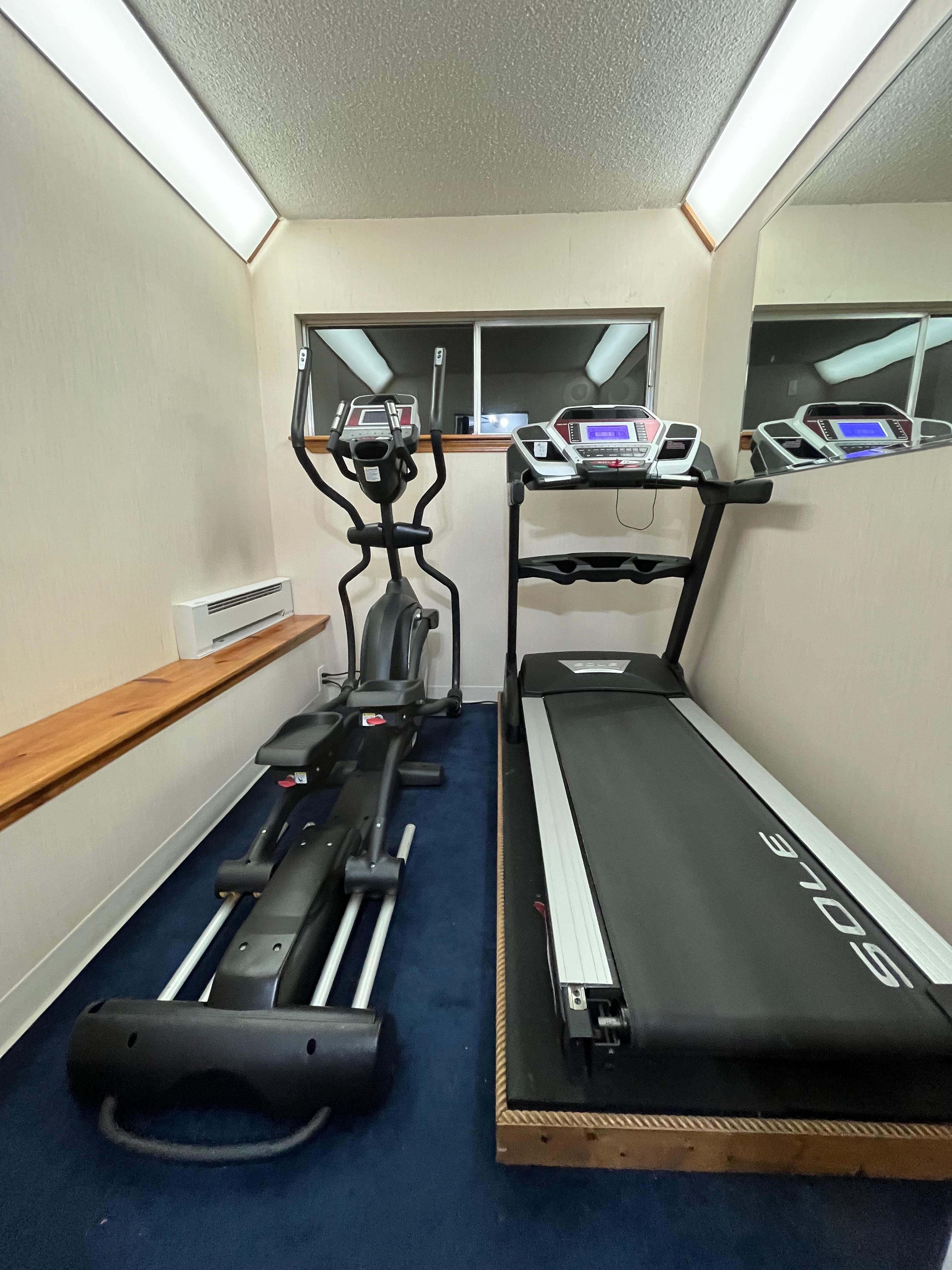 World’s smallest hotel gym. 