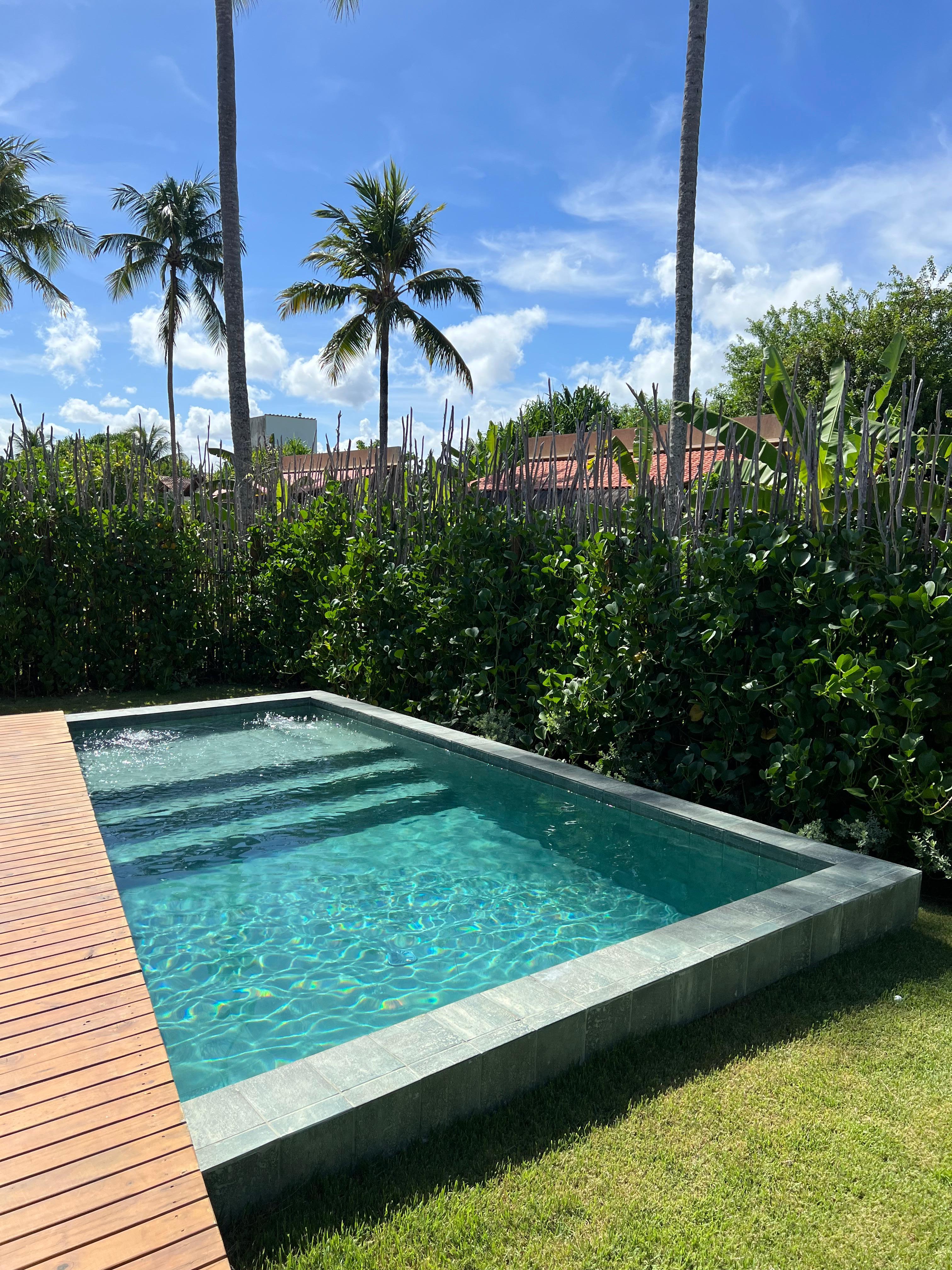 Piscina privativa do bangalô 