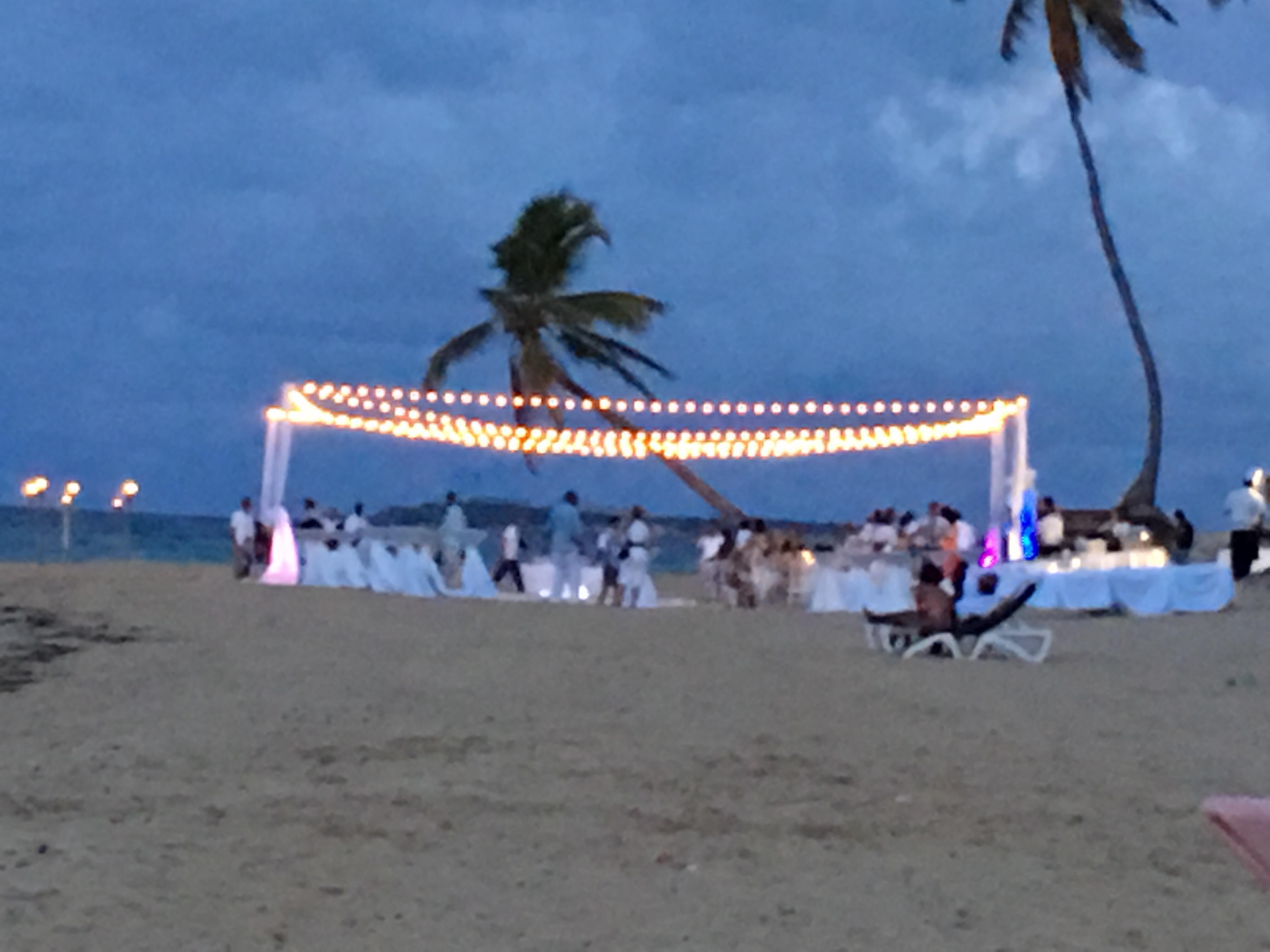 Lounge beds on the beach