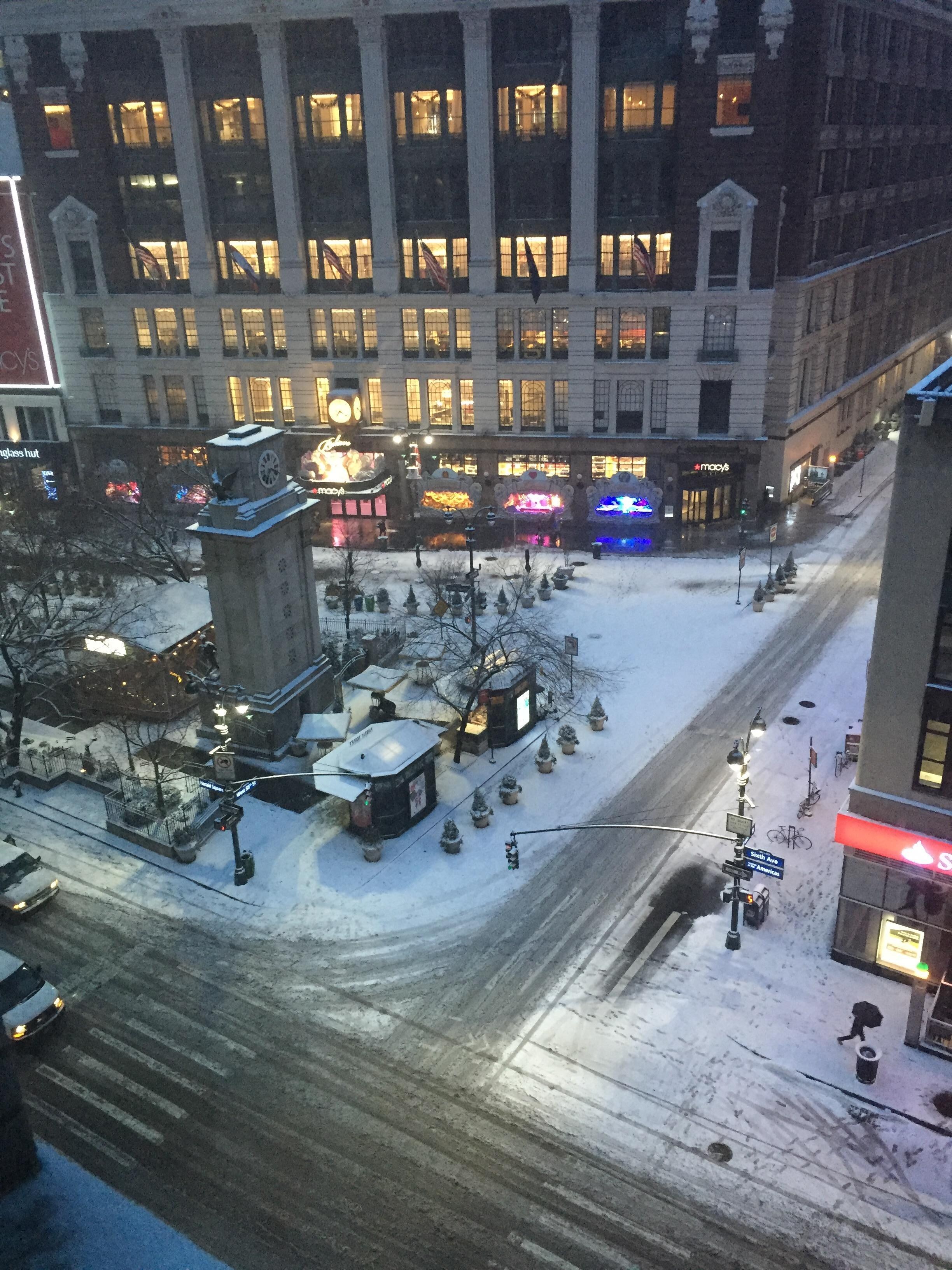 View from our room of Herald Square