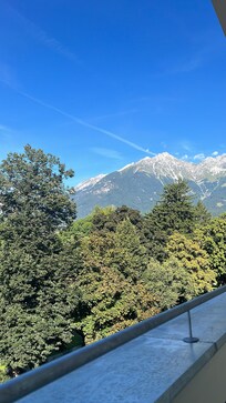 Vista desde el balcón de la habitación.