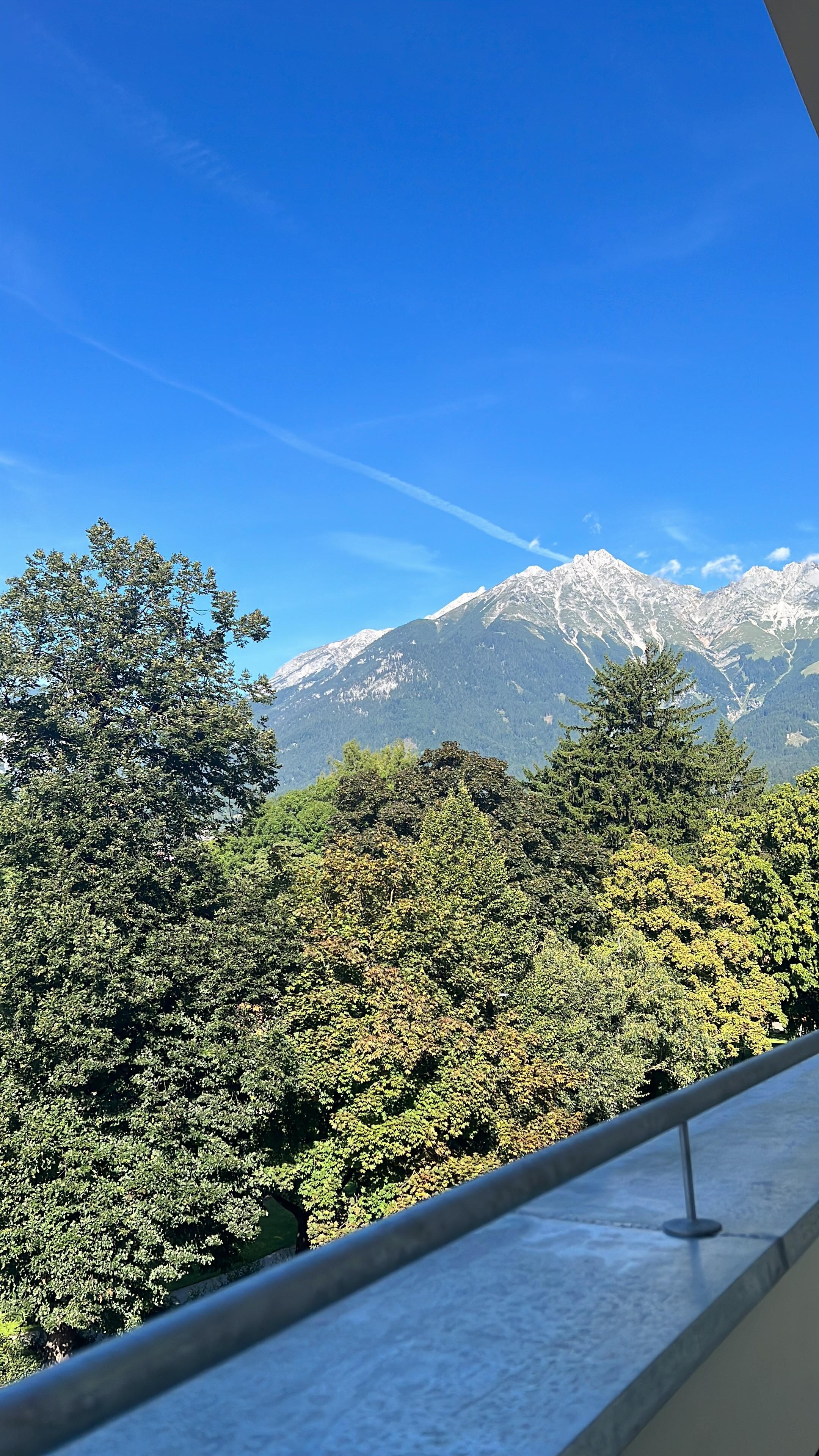 Vista desde el balcón de la habitación.