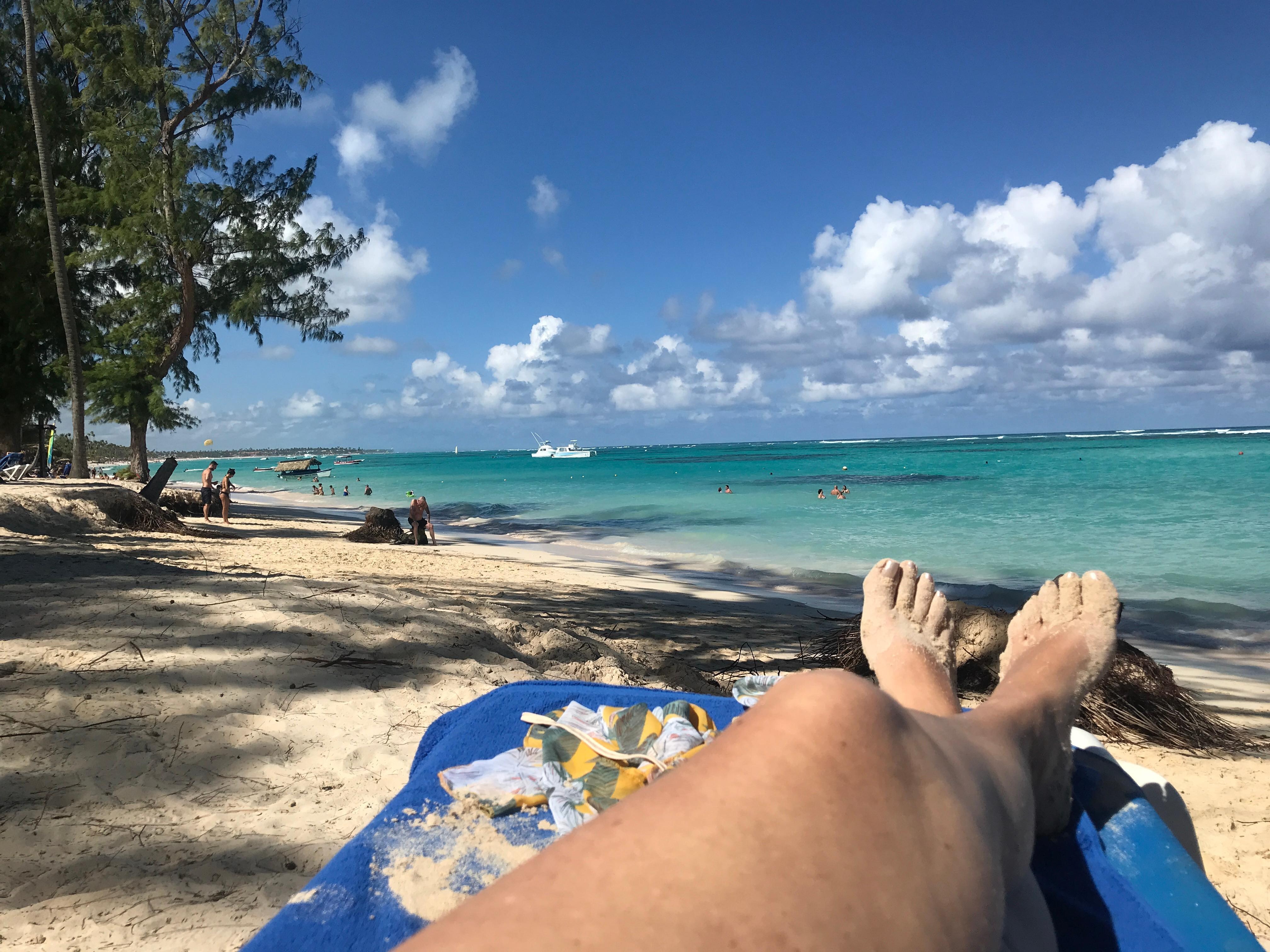 The beach
