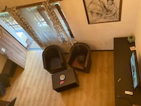 View from bed loft