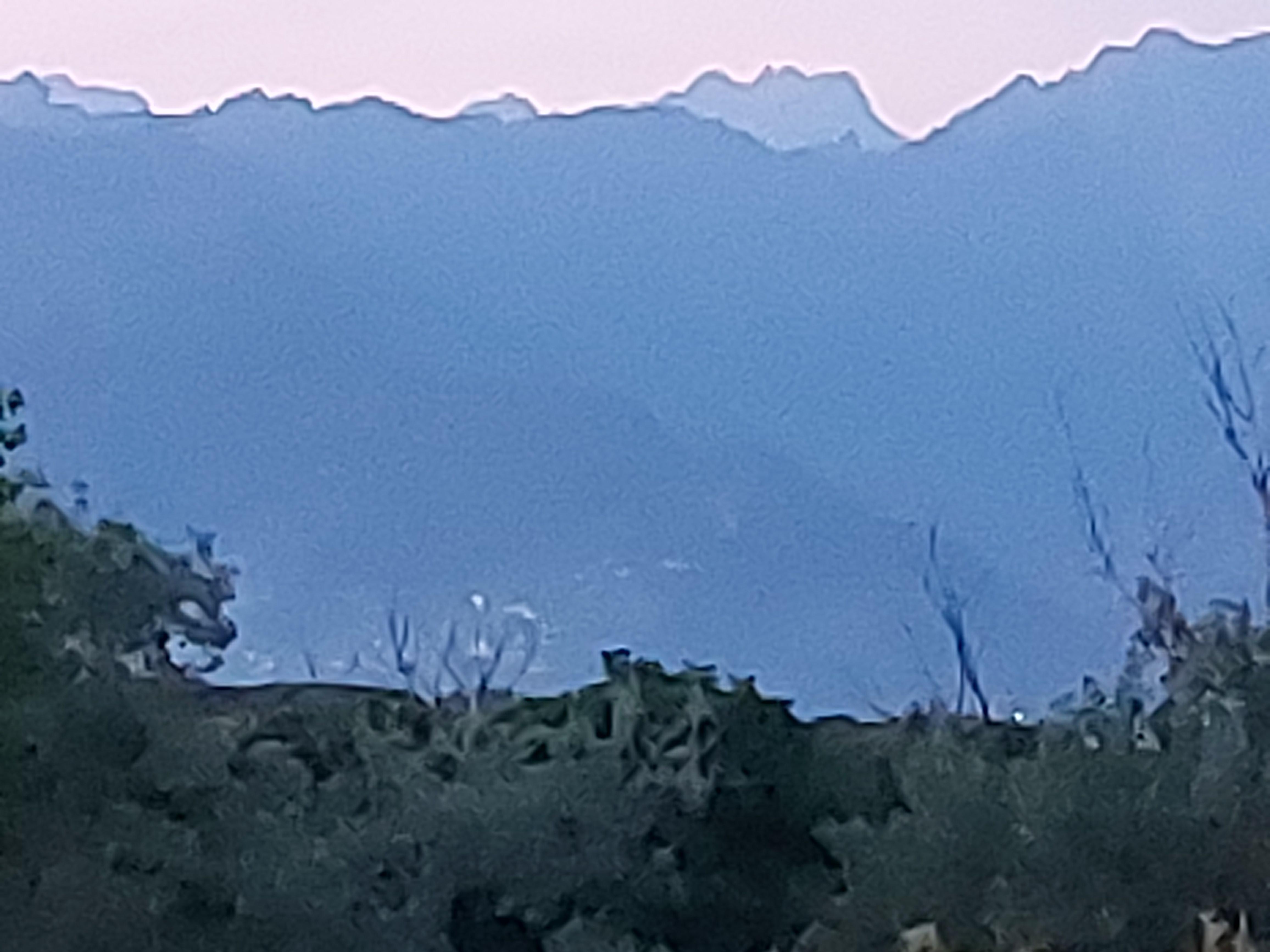 View of the mountains from behind the hotel.  