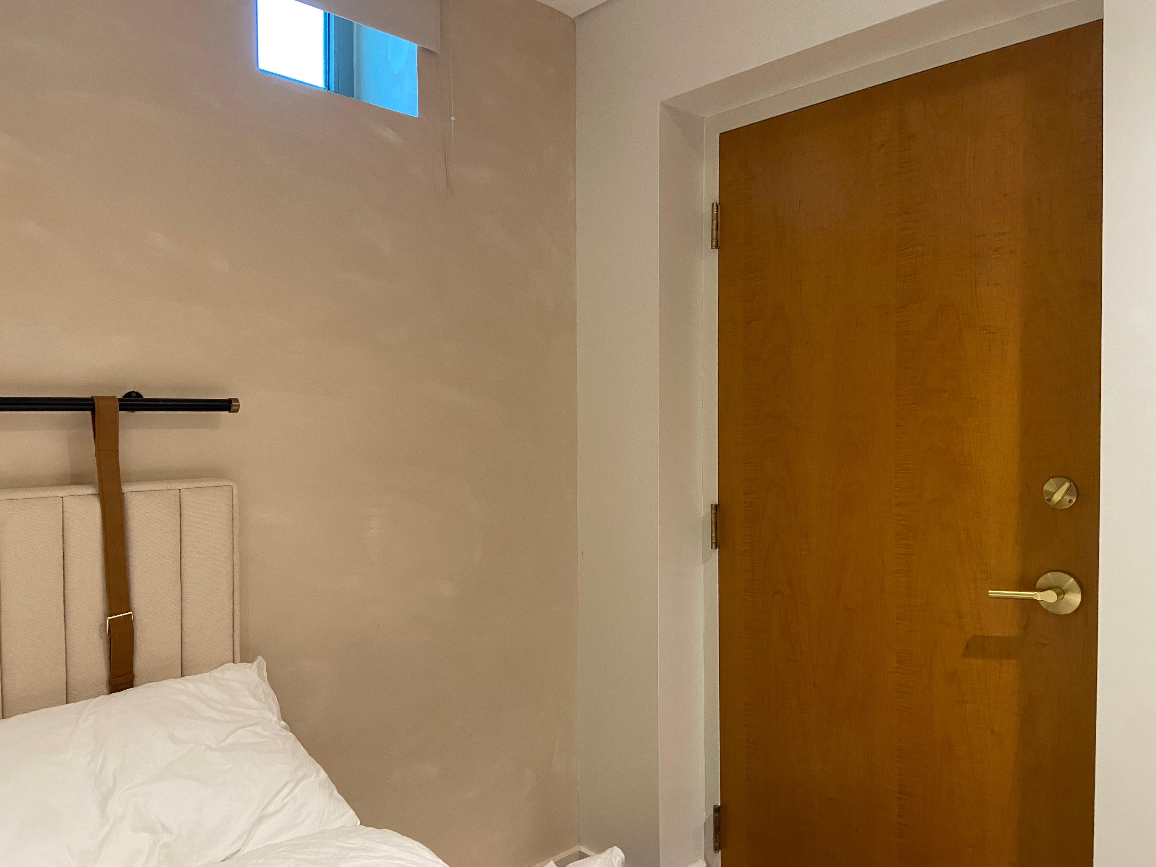 Double door leading to next room (where strangers were staying)
