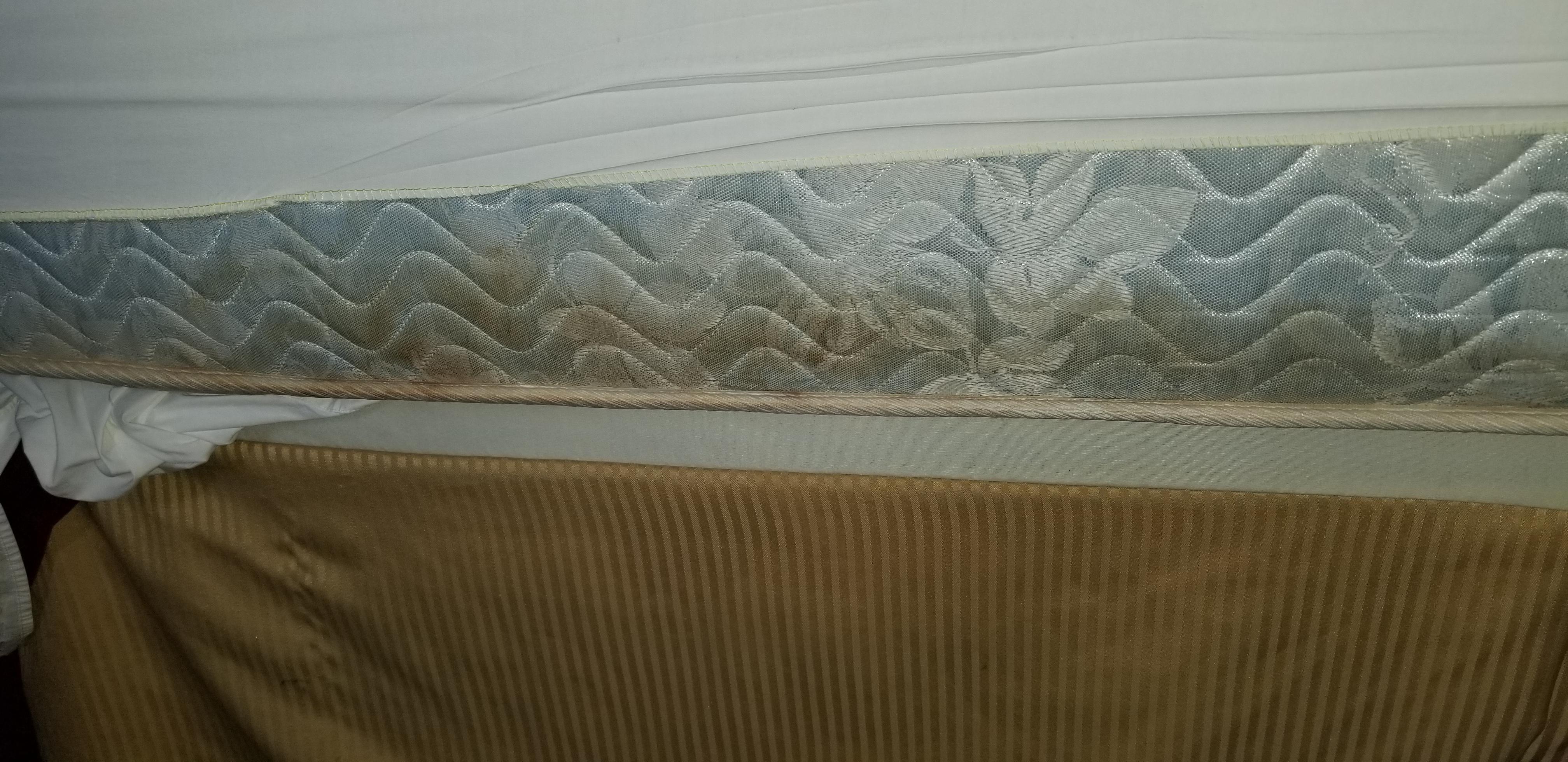 Old stained mattress