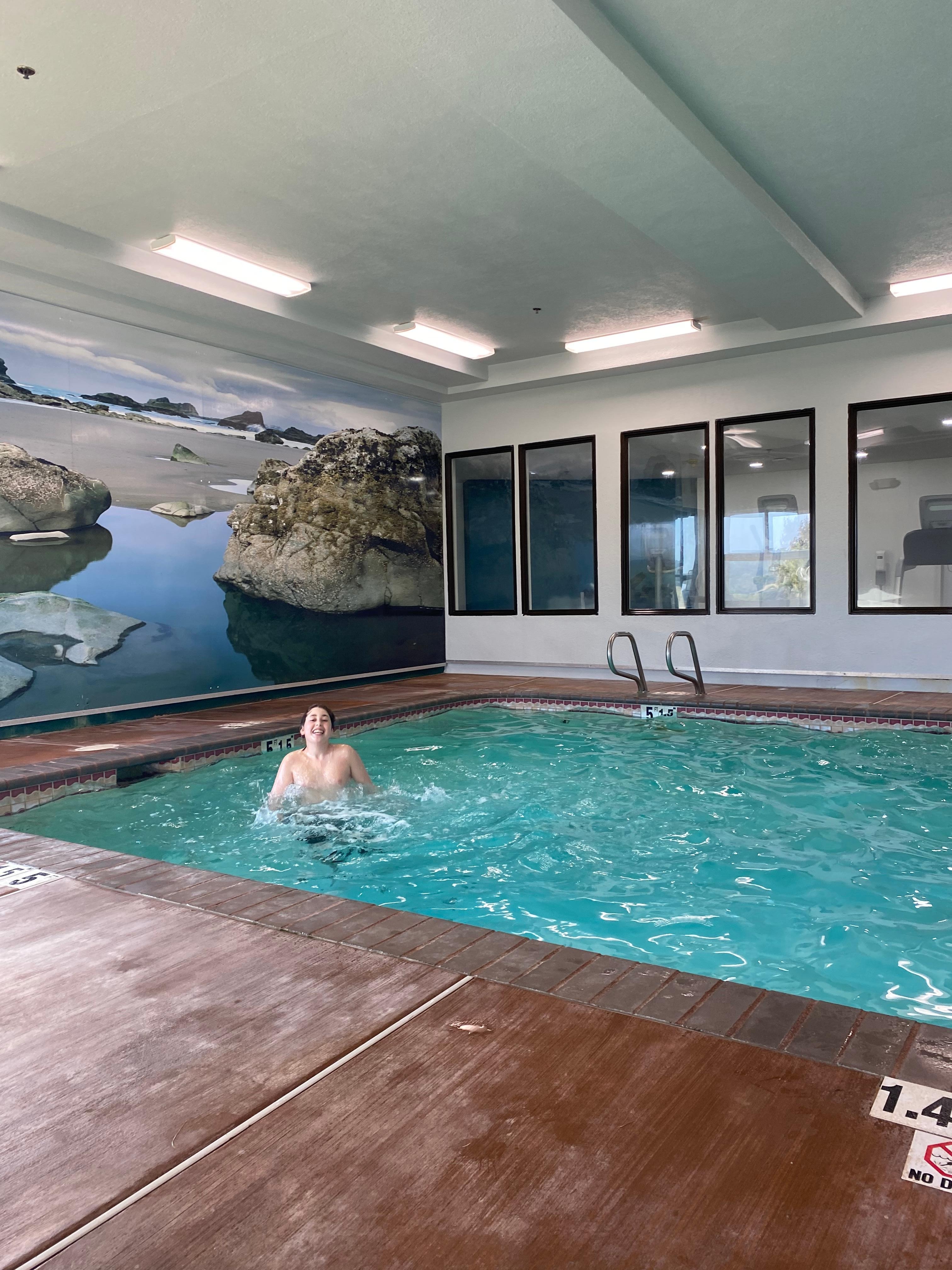 When we got into the pool area